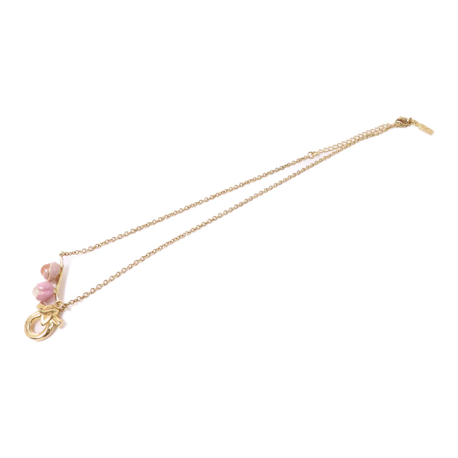 Salvatore Ferragamo 金屬Necklace項鍊金色/淺紫色