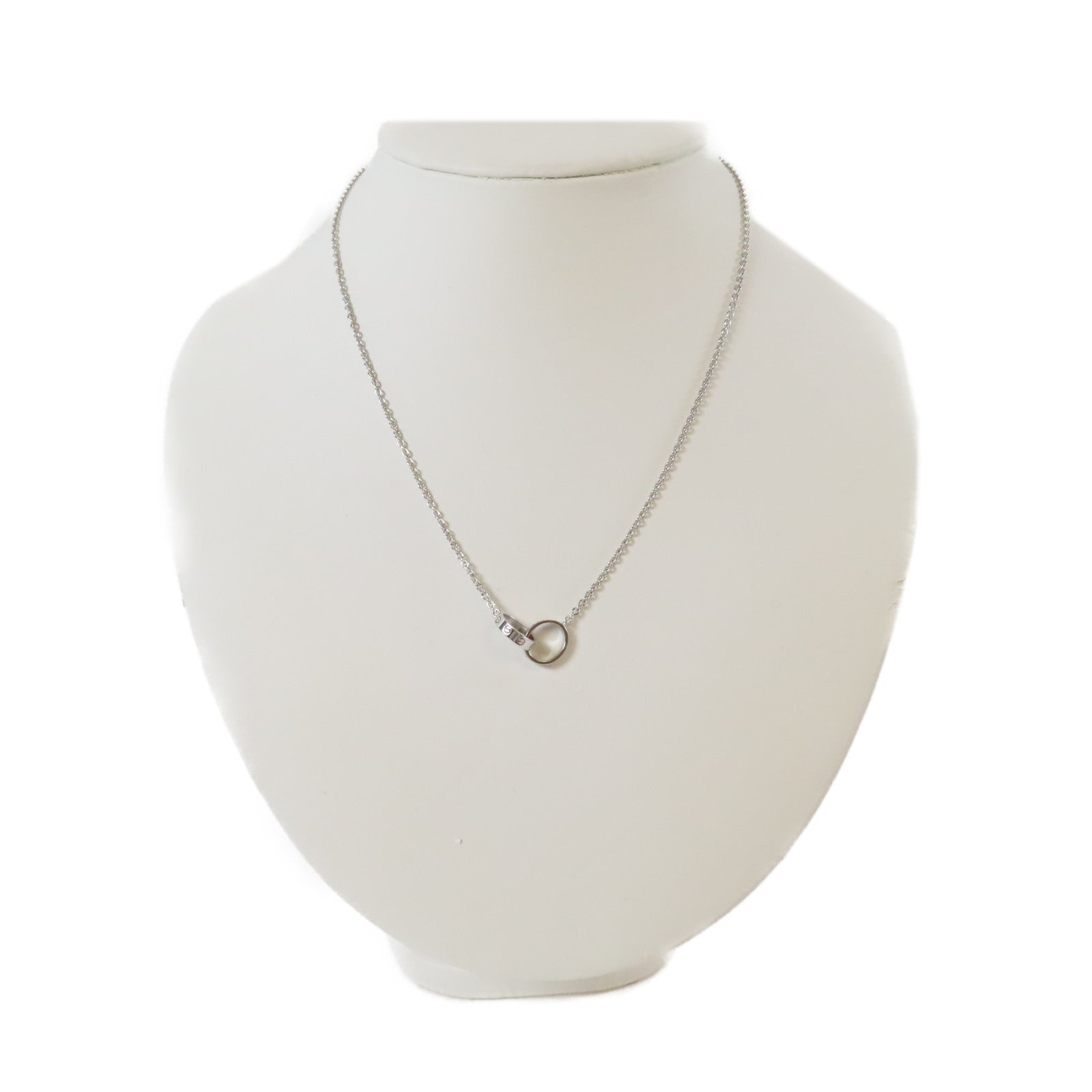 CARTIER 【激減優惠】18K白金Baby Love Necklace項鍊#42cm