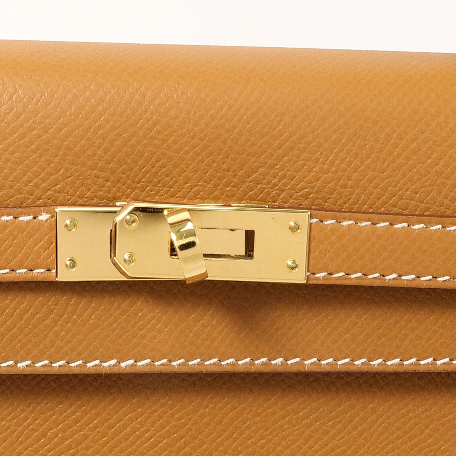 HERMES Epsom皮革Kelly 25手挽肩背兩用袋Gold