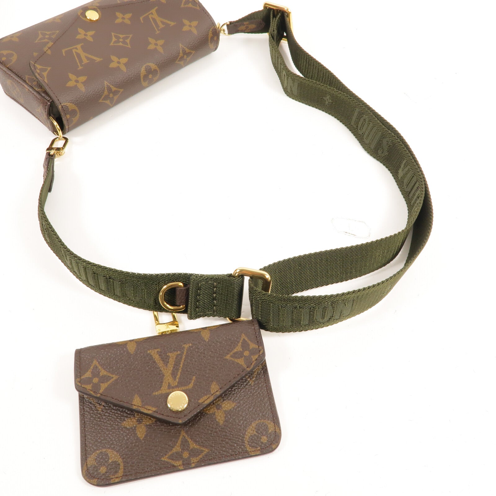 LOUIS VUITTON Monogram Felicie Strap & Go肩背袋