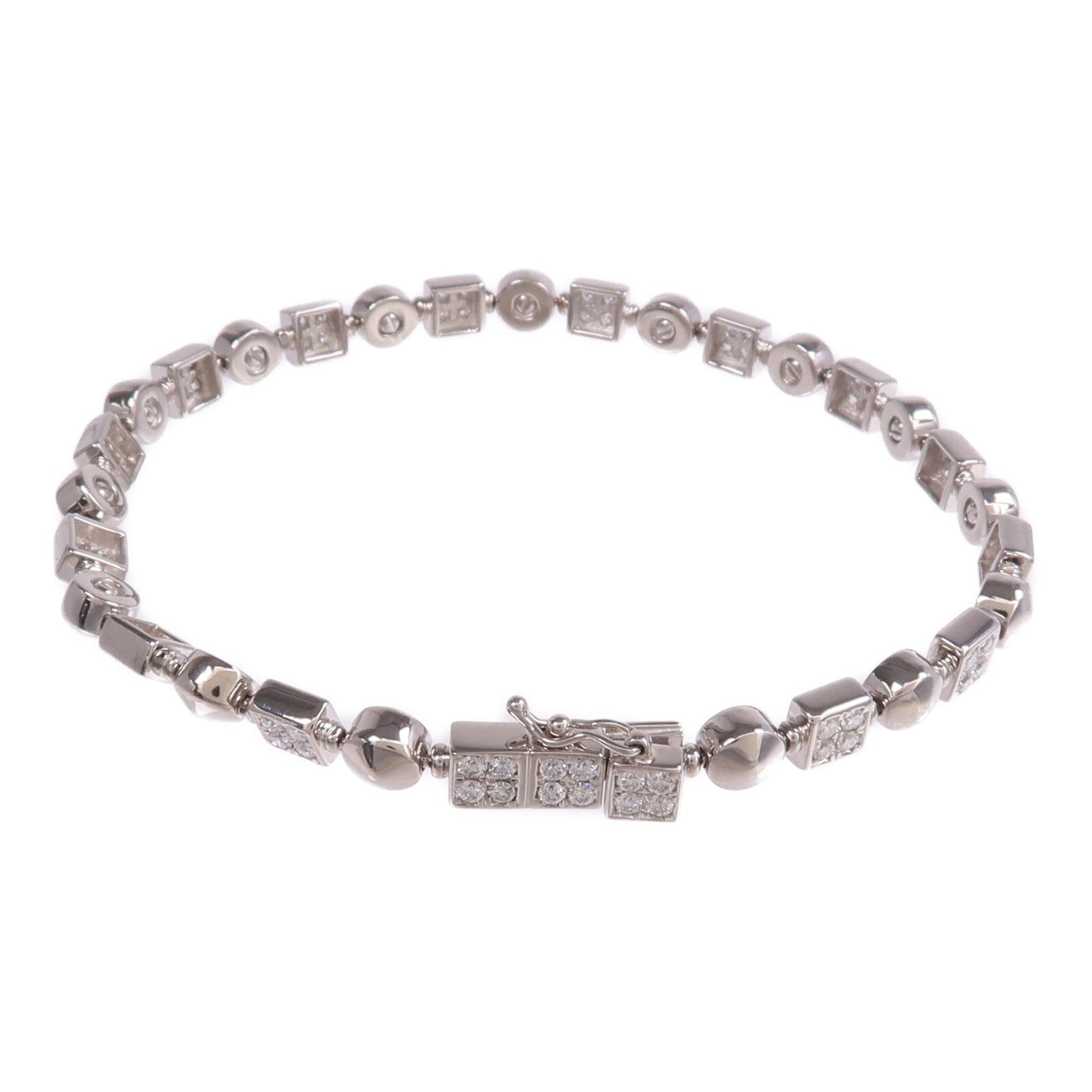 JEWELRY 18K白金Diamond Necklace & Bracelet Set鑽石項鍊/手鏈