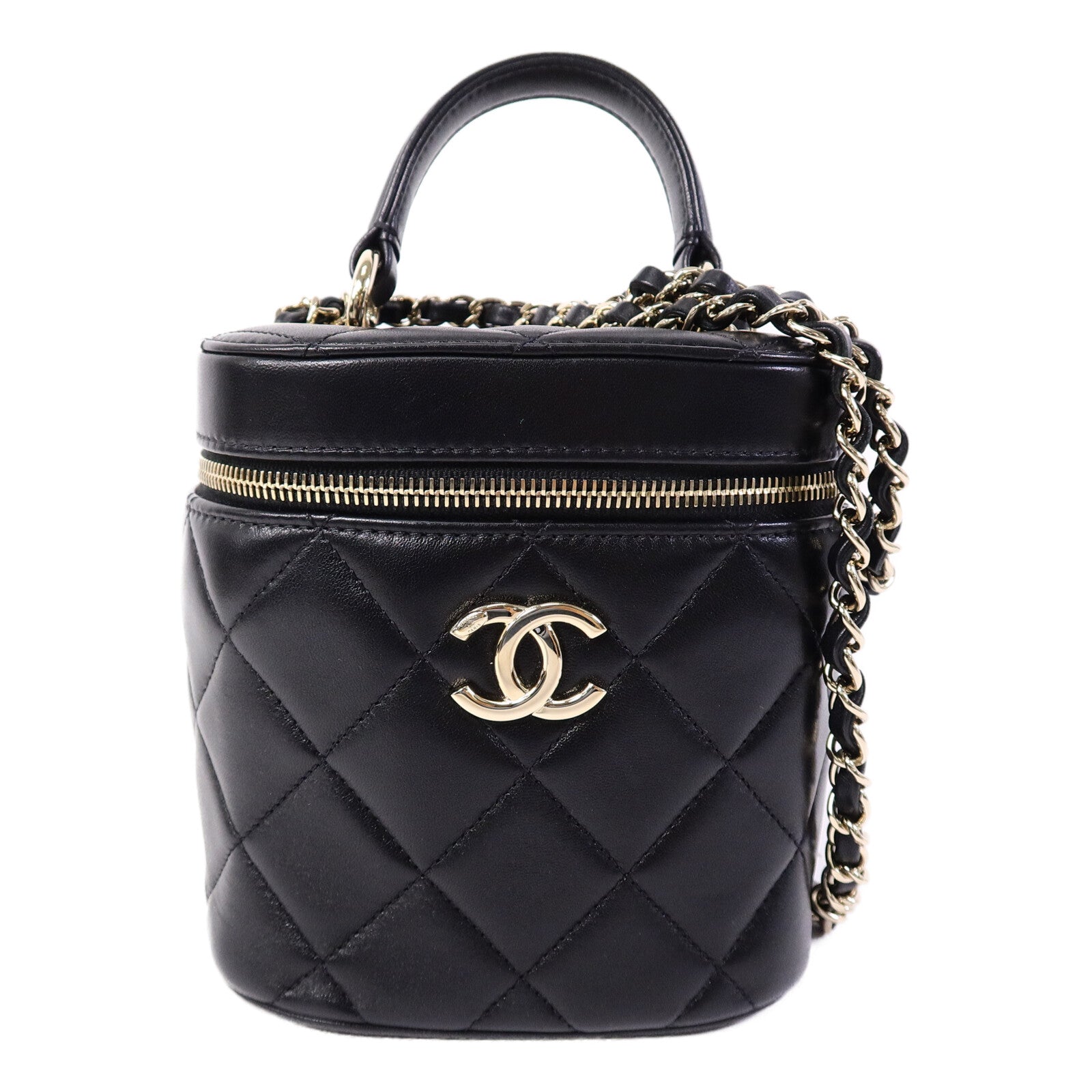 CHANEL 羊皮皮革Trendy CC Vanity Case手挽肩背兩用袋