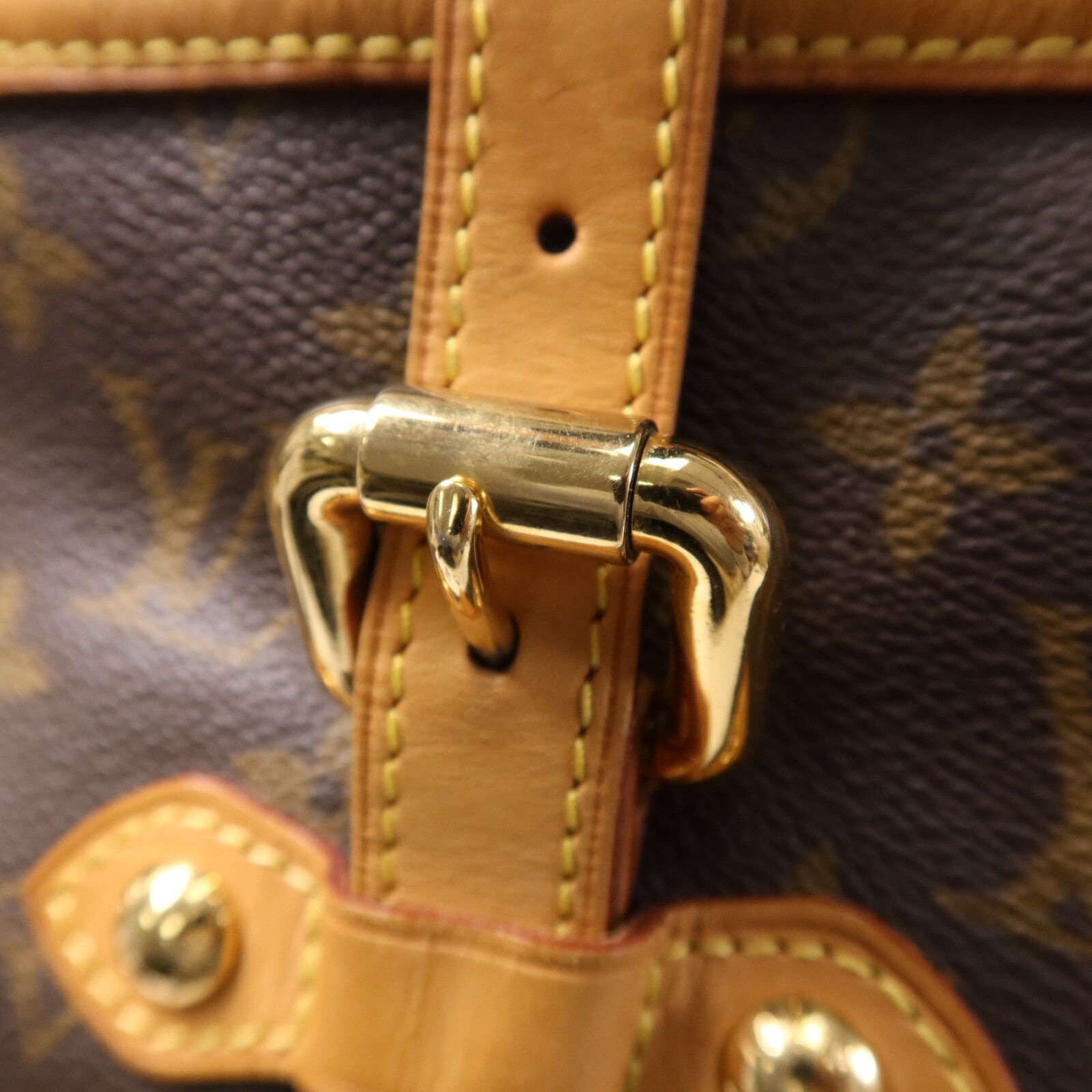 LOUIS VUITTON Monogram Palermo GM金扣手挽肩背兩用袋