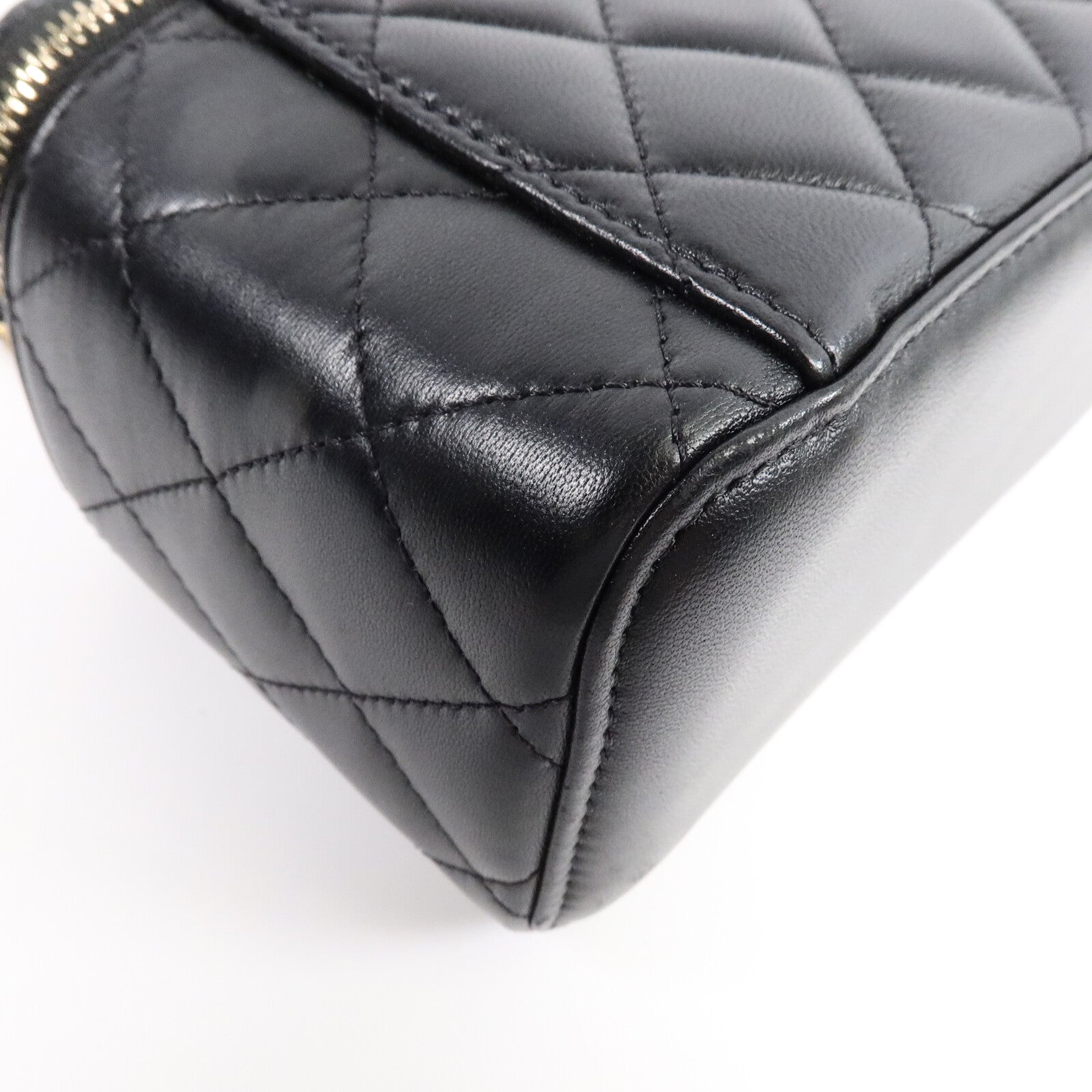 CHANEL 羊皮皮革Vanity Case鏈帶肩背袋