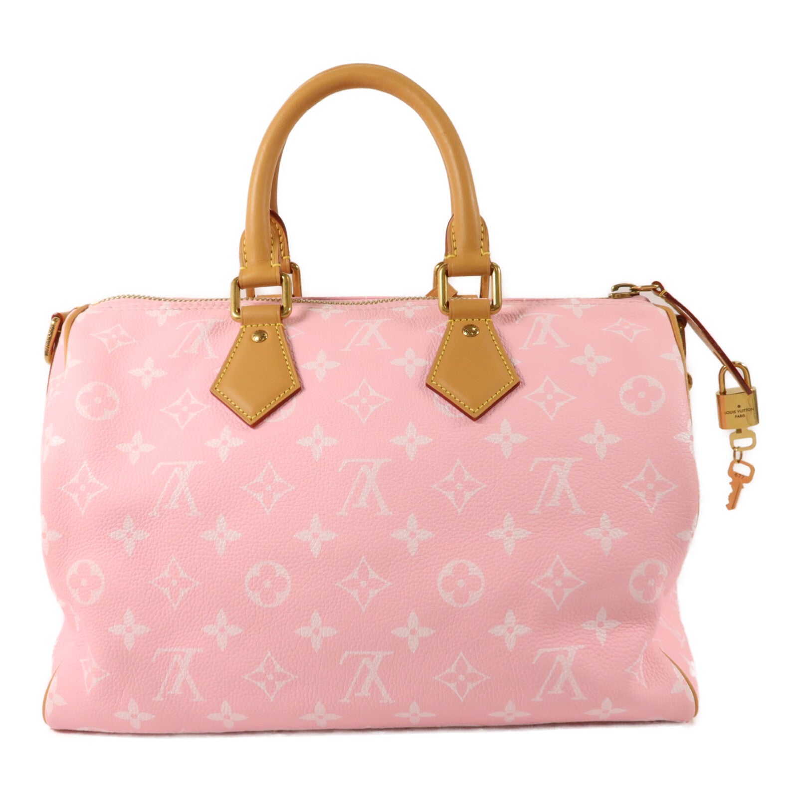 LOUIS VUITTON 牛皮皮革Speedy P9 Bandouliere 30手挽肩背兩用袋