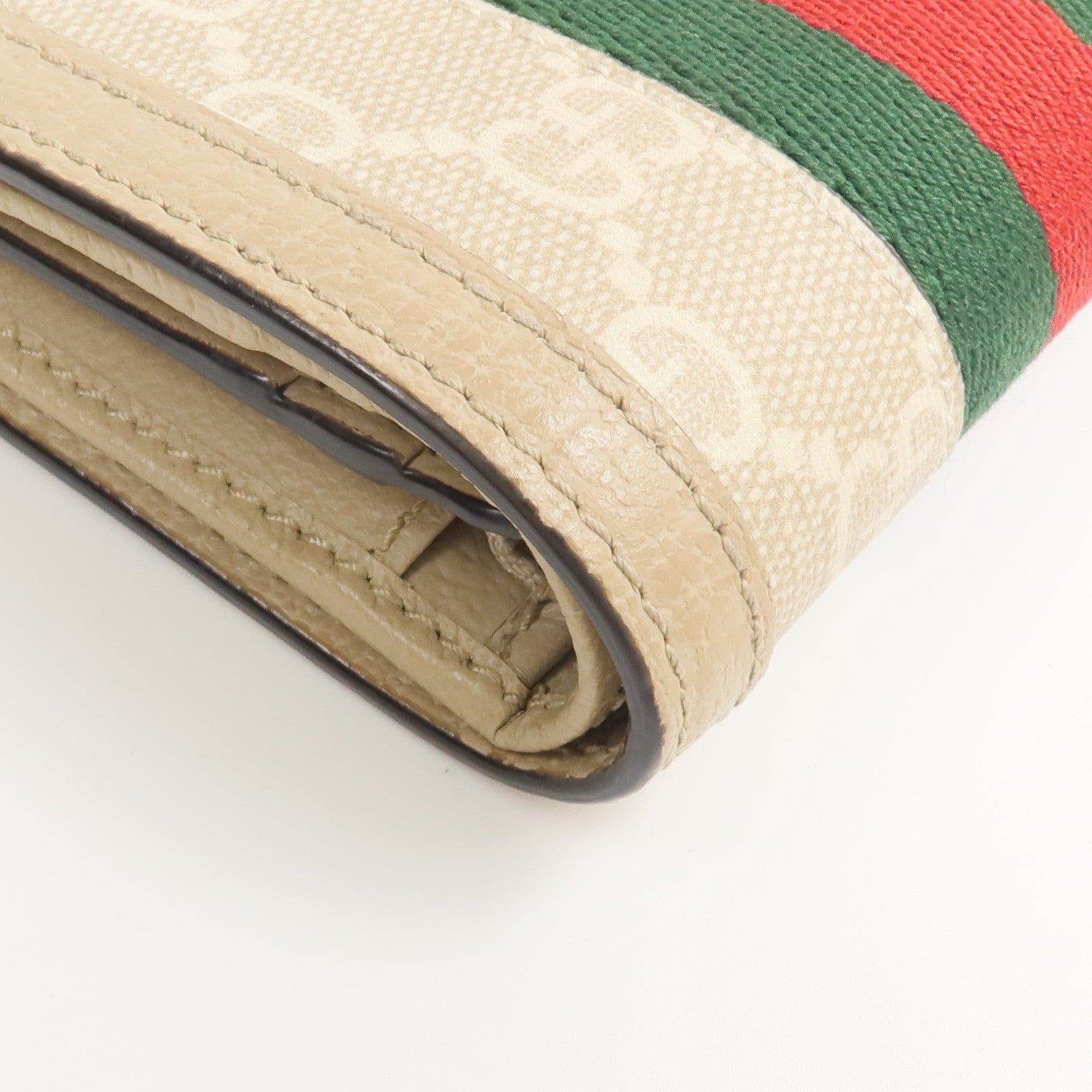 GUCCI 塗層帆布Ophidia GG Card Case Wallet錢包