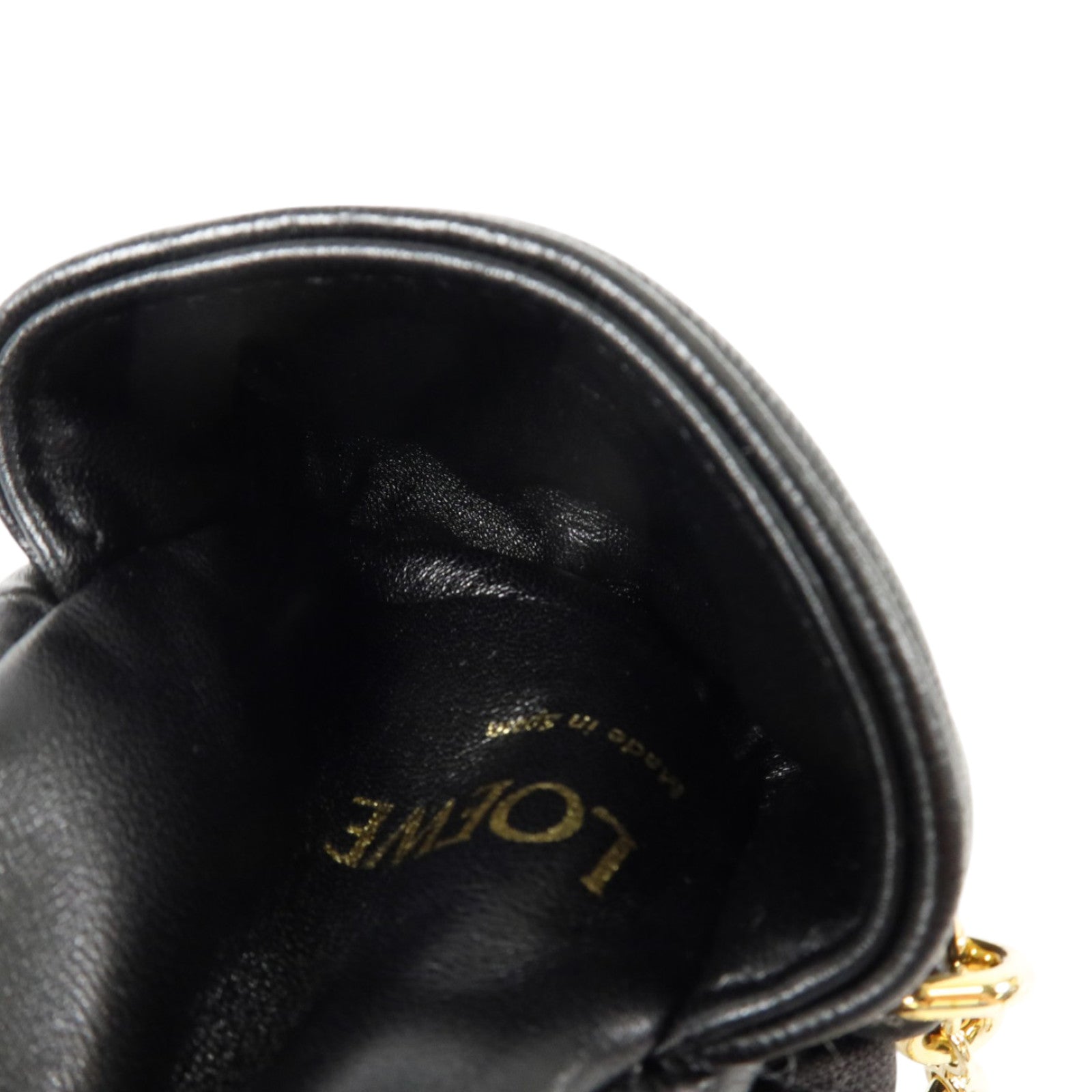 LOEWE 羊皮皮革Goya Puffer Charm金扣掛飾