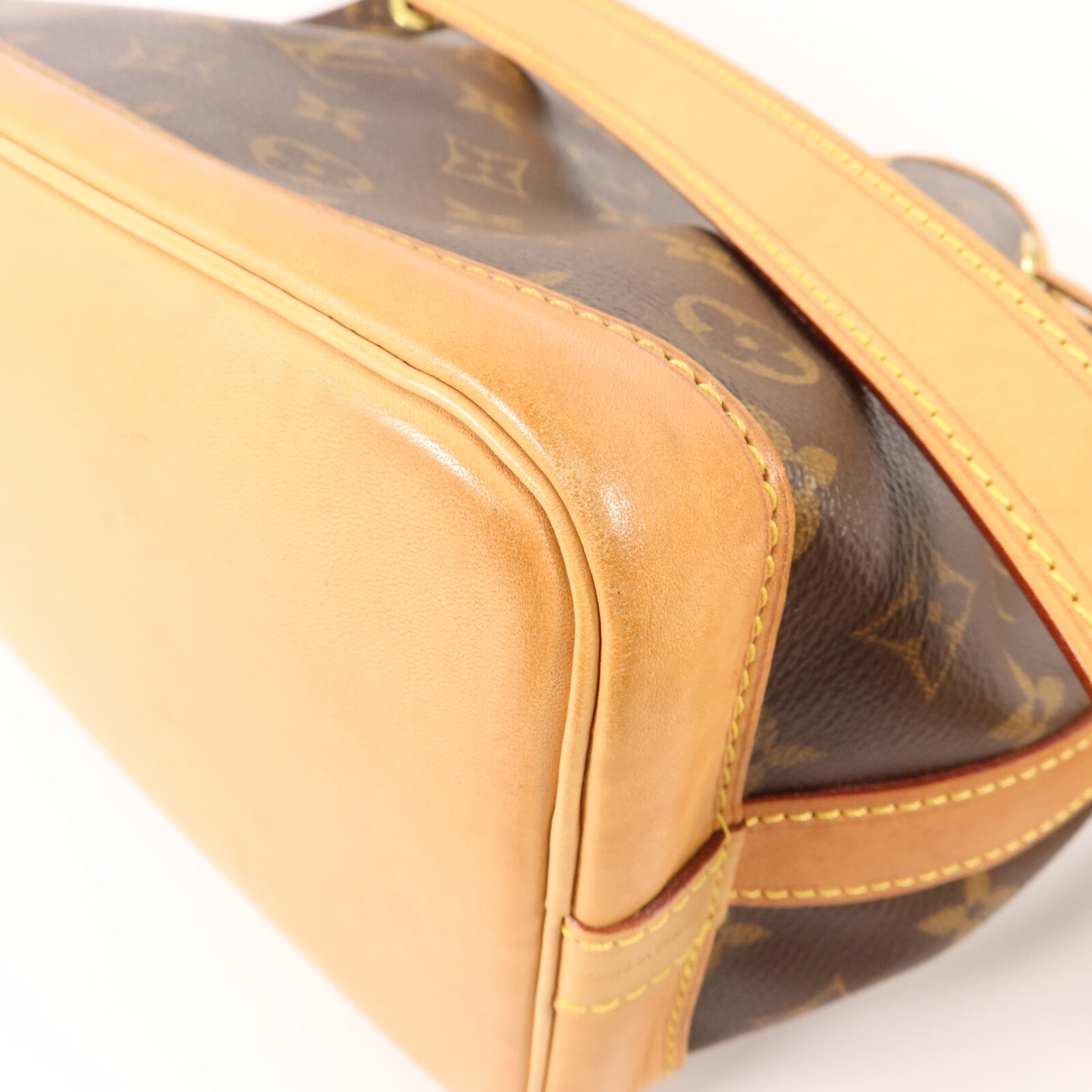 LOUIS VUITTON Monogram Noe BB金扣肩背袋棕色
