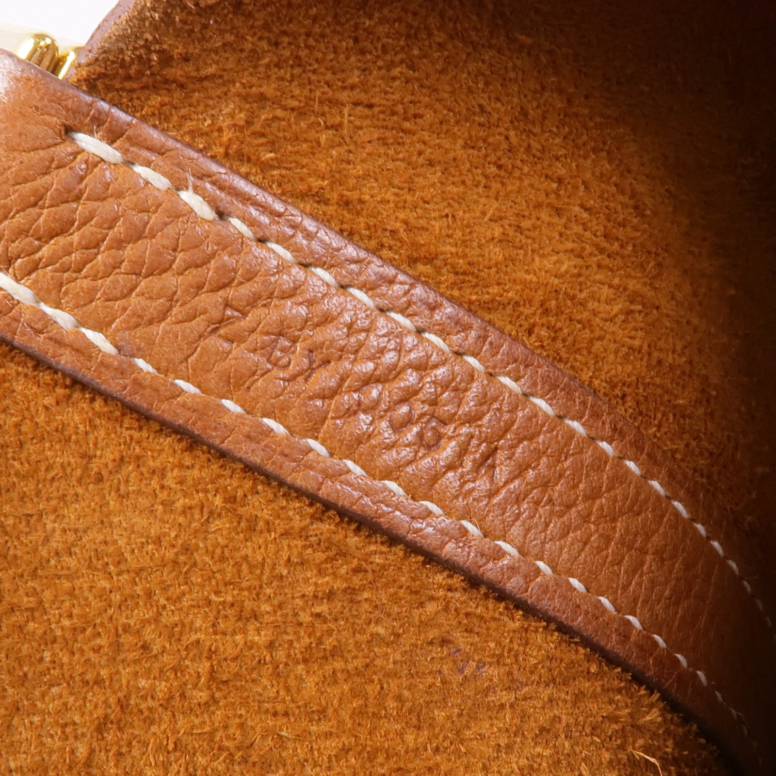 HERMES Barenia皮革Picotin PM金扣手挽袋Fauve