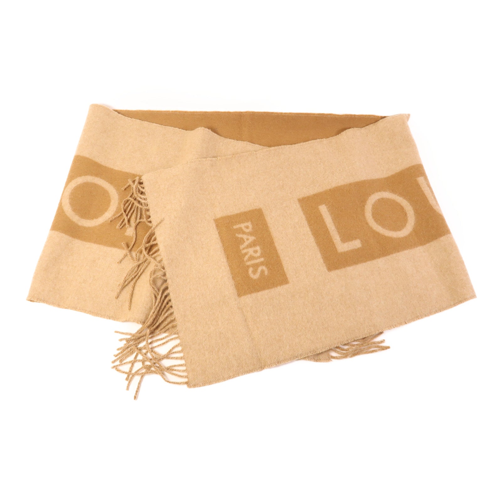 LOUIS VUITTON 羊絨Logo Scarf圍巾