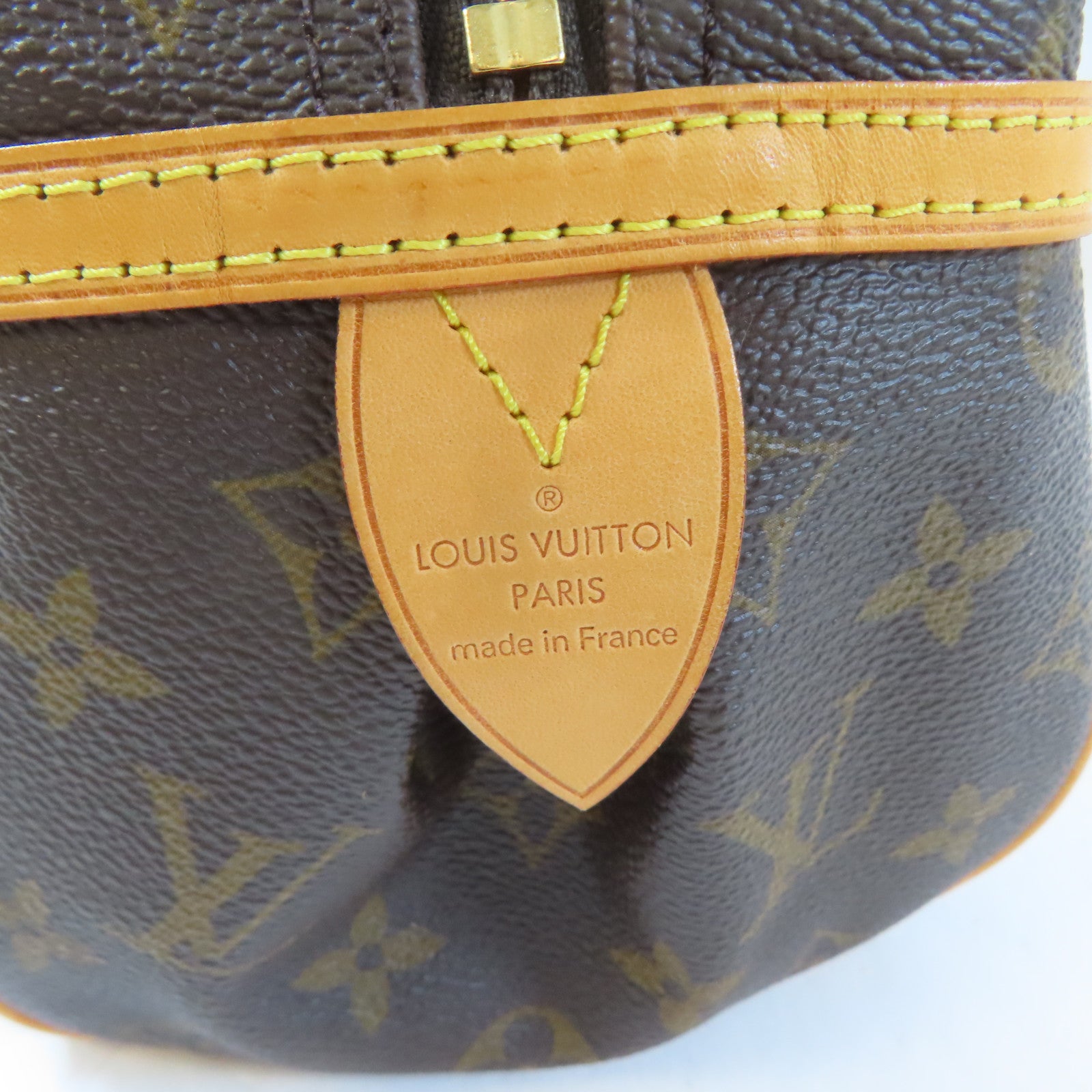 LOUIS VUITTON Monogram Montorgueil PM金扣肩背袋棕色