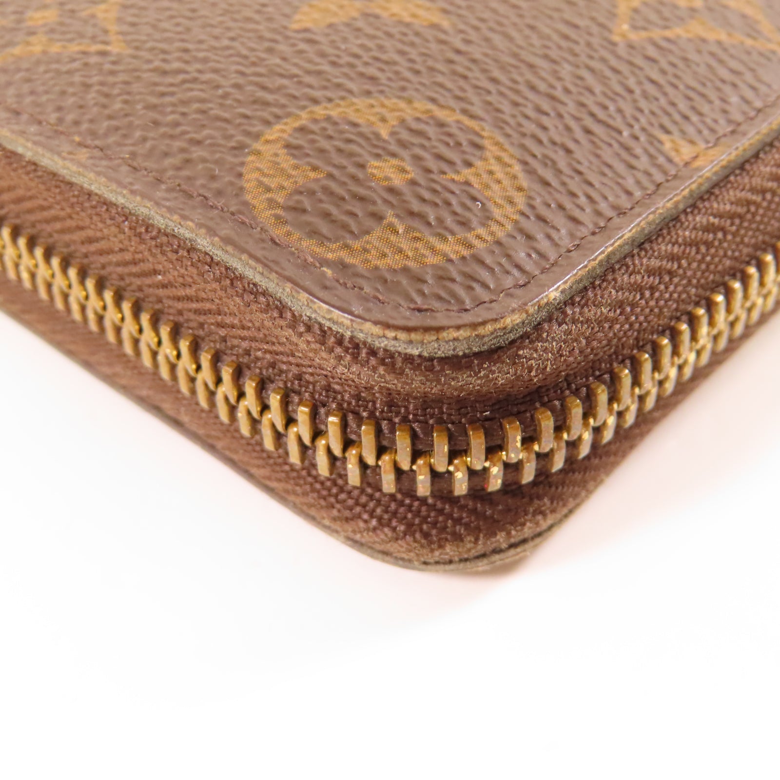 LOUIS VUITTON Monogram Clemence Long Wallet金扣長錢包棕色/紅色