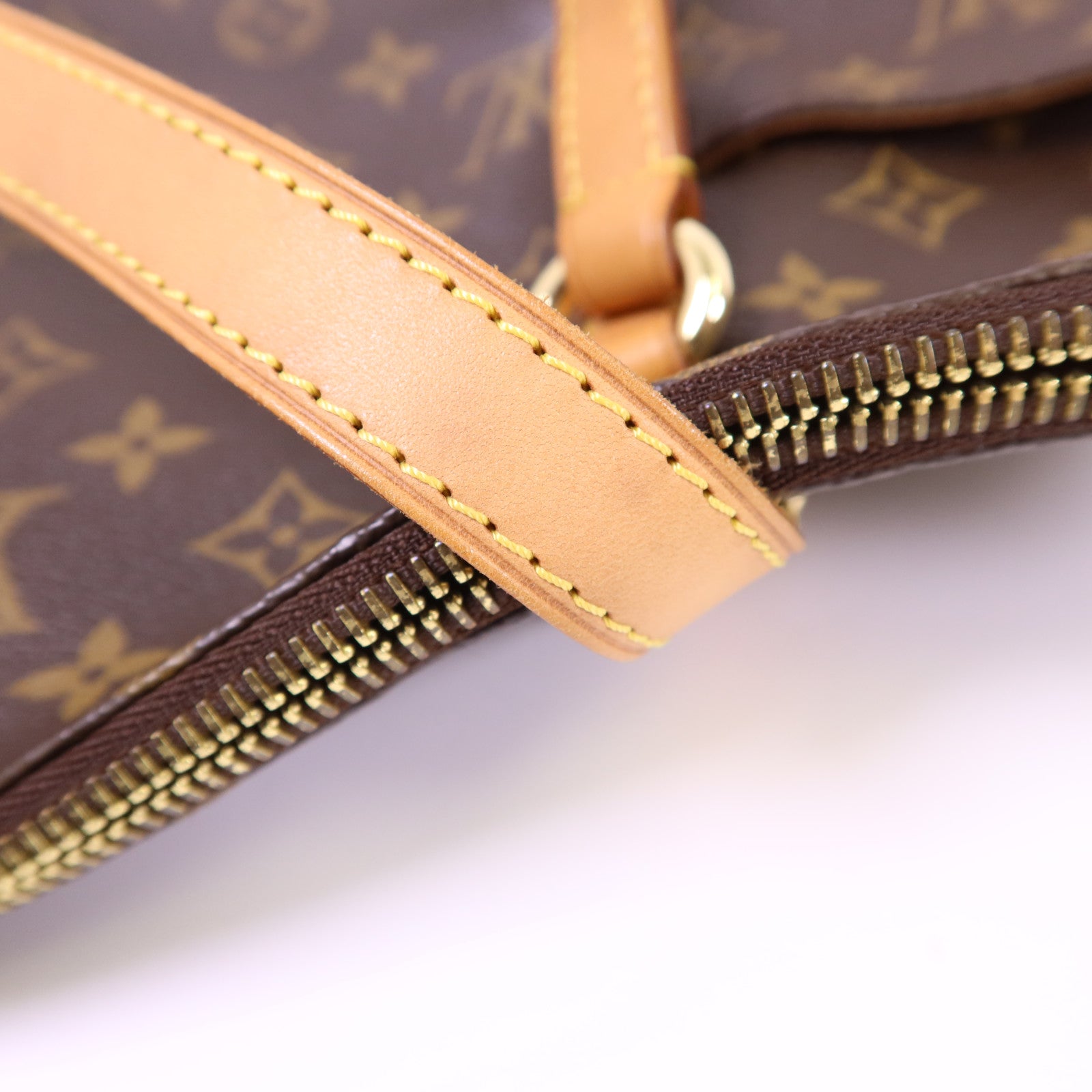 LOUIS VUITTON Monogram Totally MM金扣肩背袋棕色