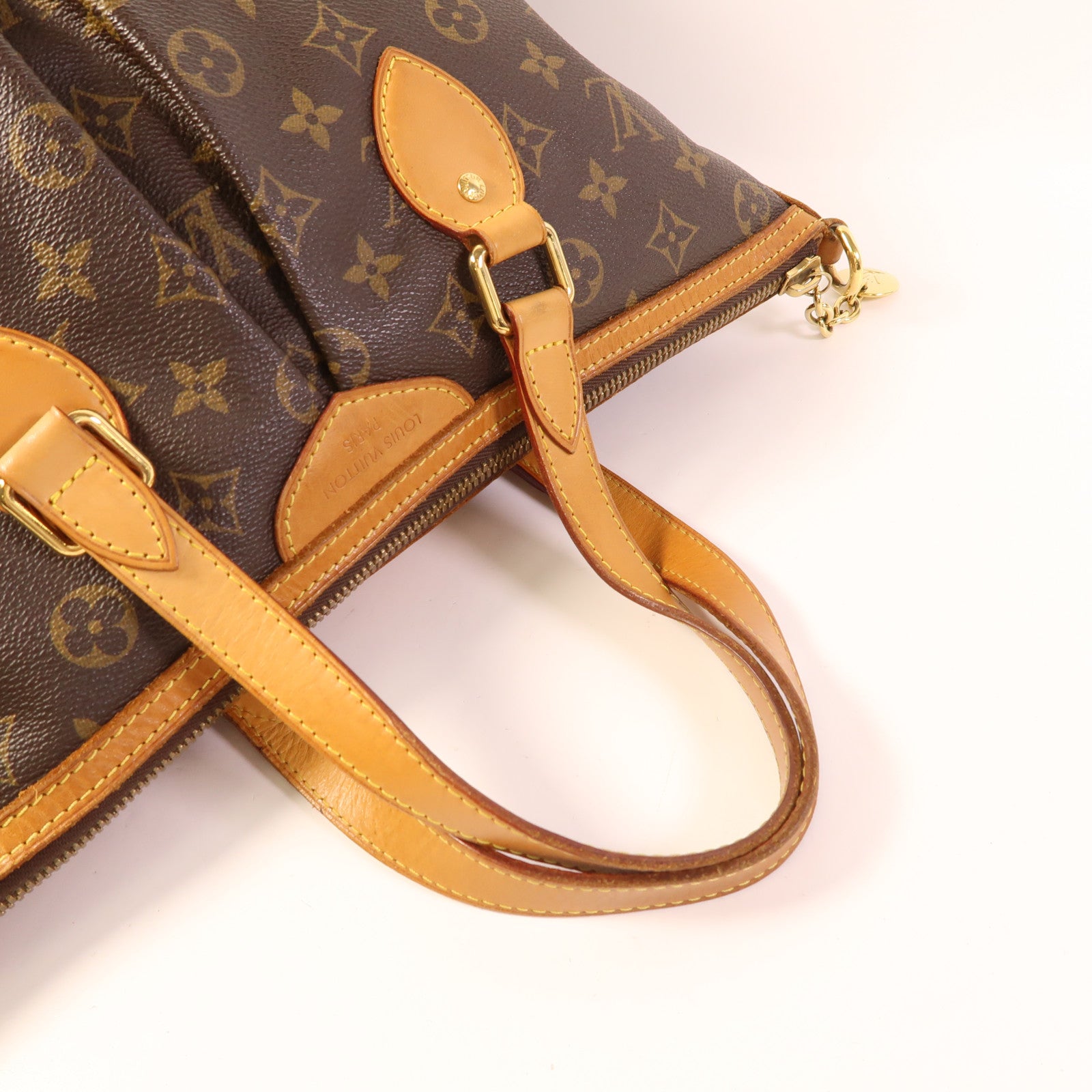 LOUIS VUITTON LV GHW Palermo PM 2 Way Shoulder Bag M40145 Monogram Brown