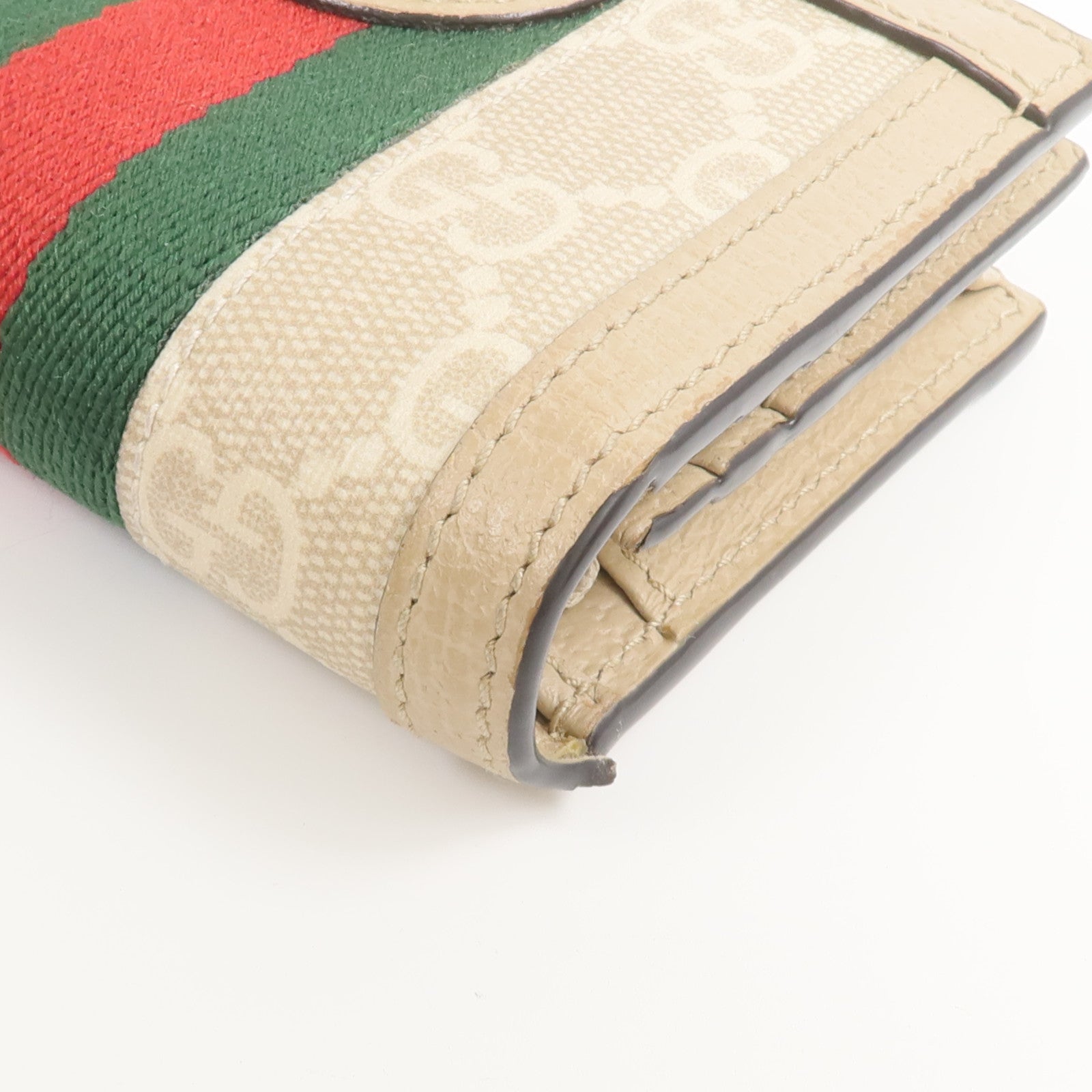 GUCCI 塗層帆布Ophidia GG Card Case Wallet錢包