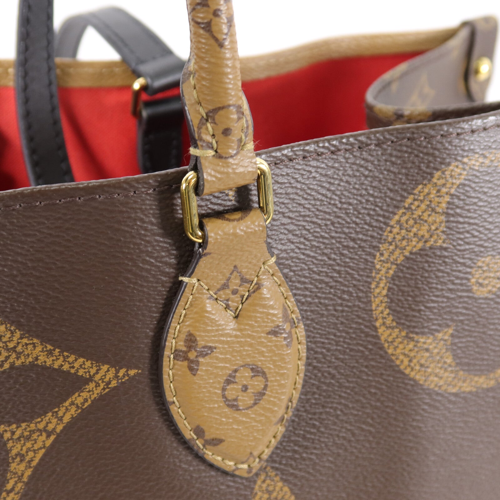 LOUIS VUITTON Monogram Giant Reverse On The Go GM金扣手挽肩背兩用袋