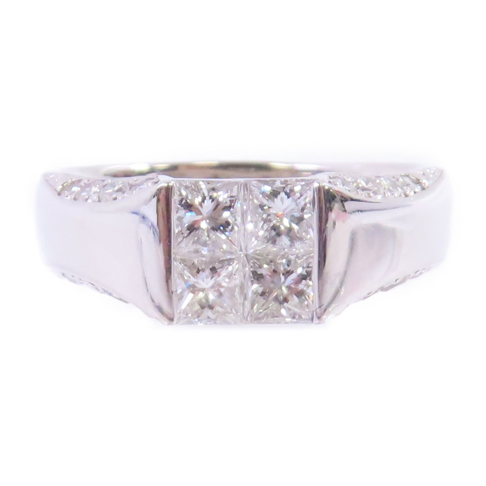 JEWELRY PT900鉑金/鑽石Diamond Ring戒指US#7.25