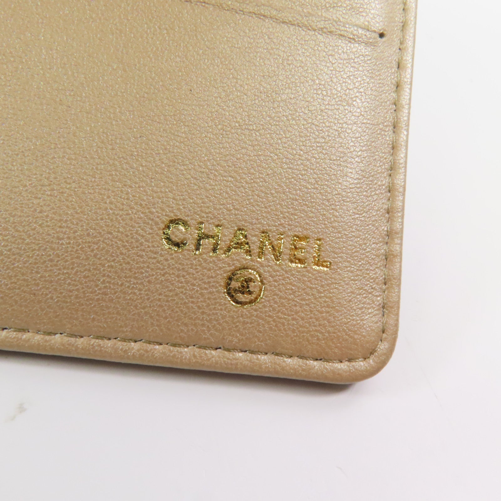 CHANEL CC GHW Pouch Long Wallet Lambskin Leather Black