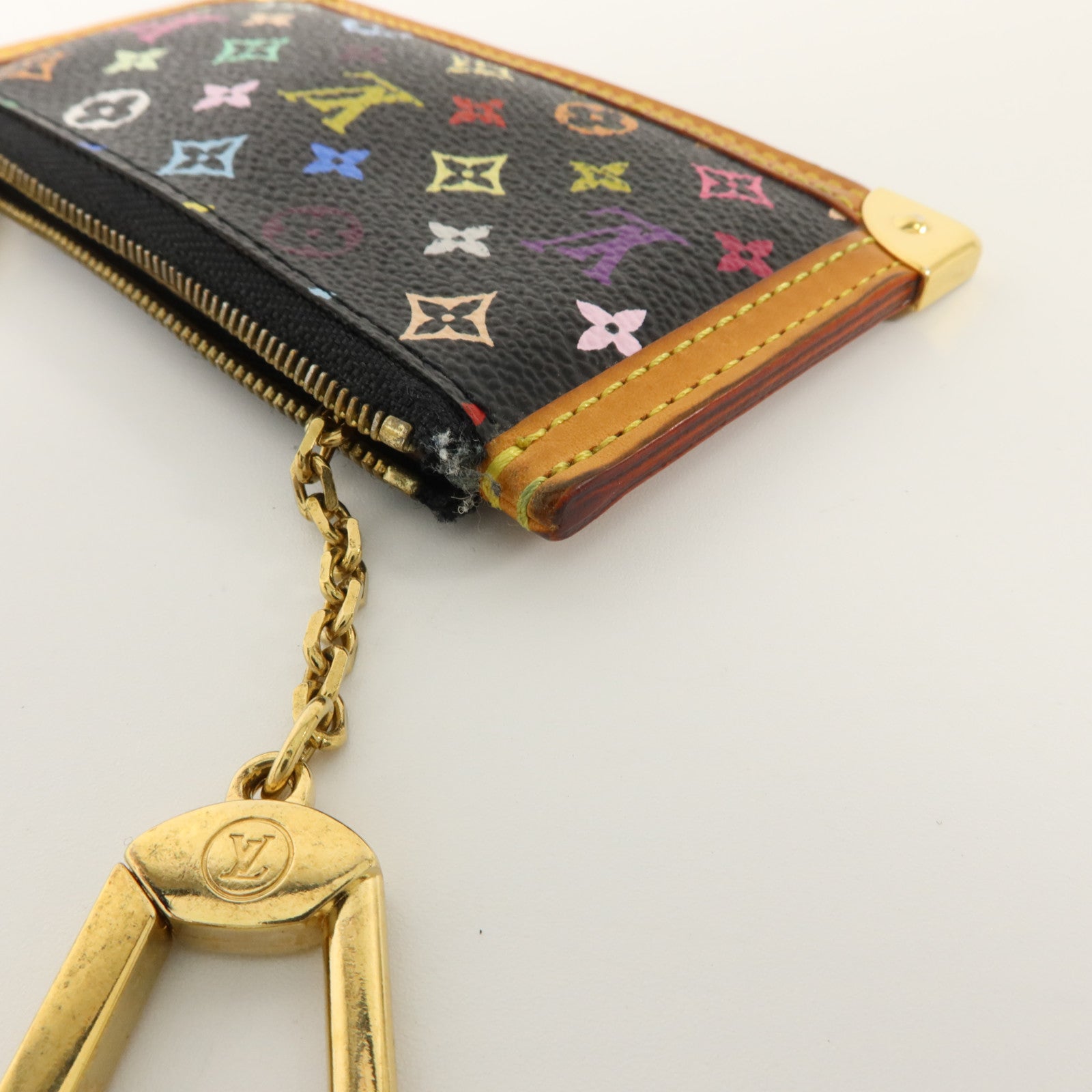 LOUIS VUITTON Monogram Multicolore Pochette Cles Purse零錢包