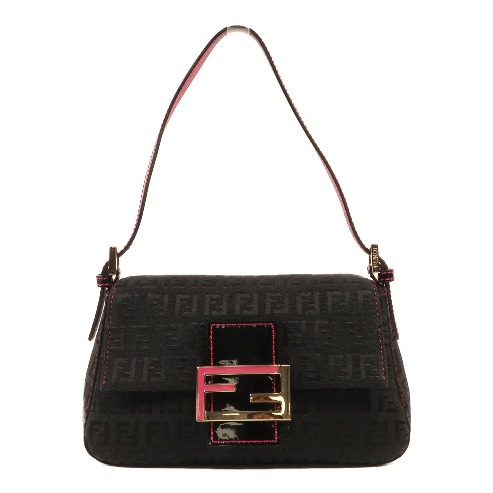 FENDI 帆布Hand Bag金扣手挽袋