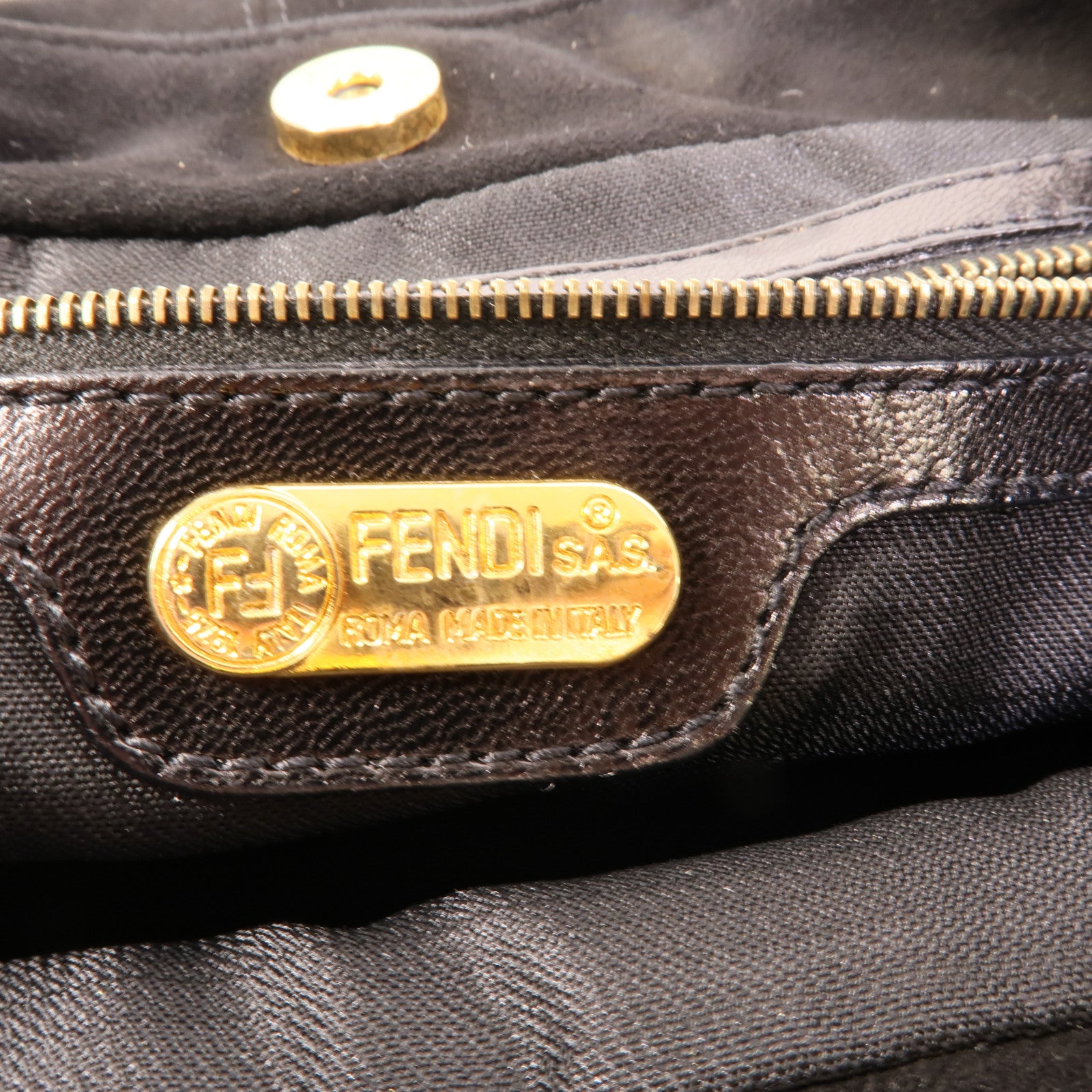 FENDI 麂皮皮革Hand Bag手挽袋