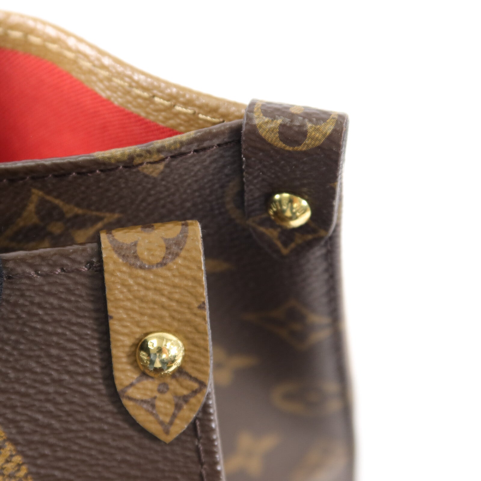 LOUIS VUITTON Monogram Giant Reverse On The Go GM金扣手挽肩背兩用袋