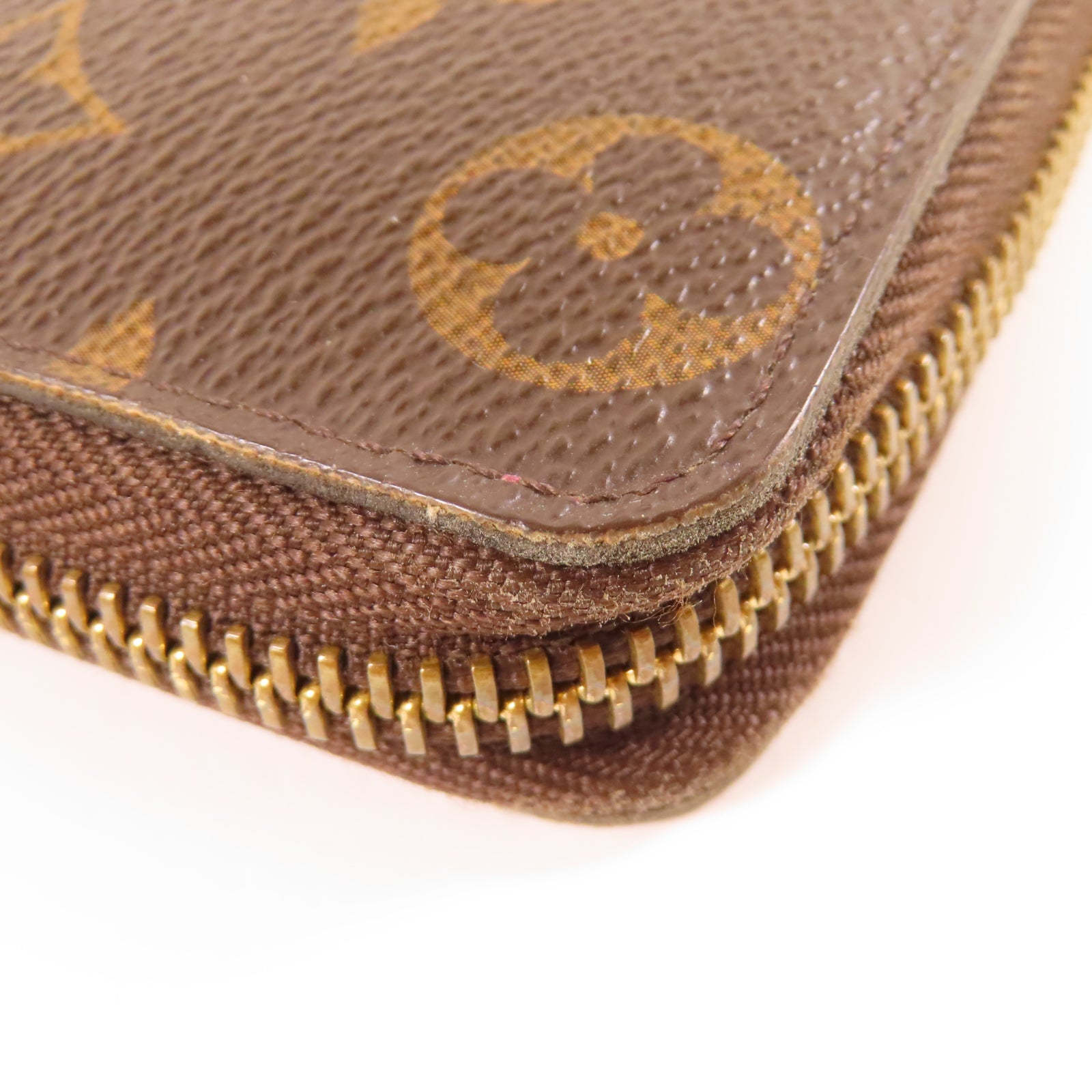 LOUIS VUITTON Monogram Clemence Long Wallet金扣長錢包棕色/紅色