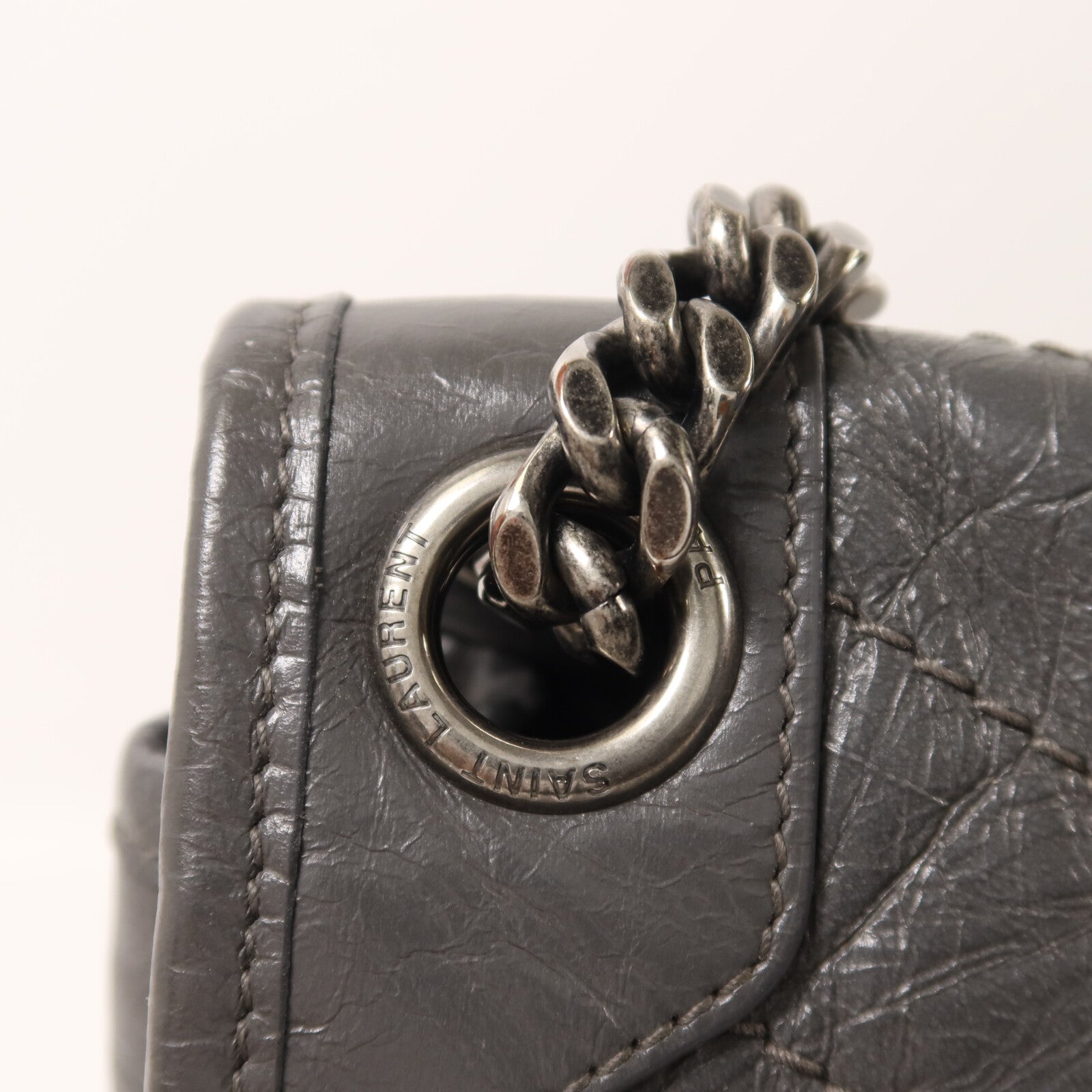 SAINT LAURENT 牛皮皮革Niki Medium鏈帶肩背袋