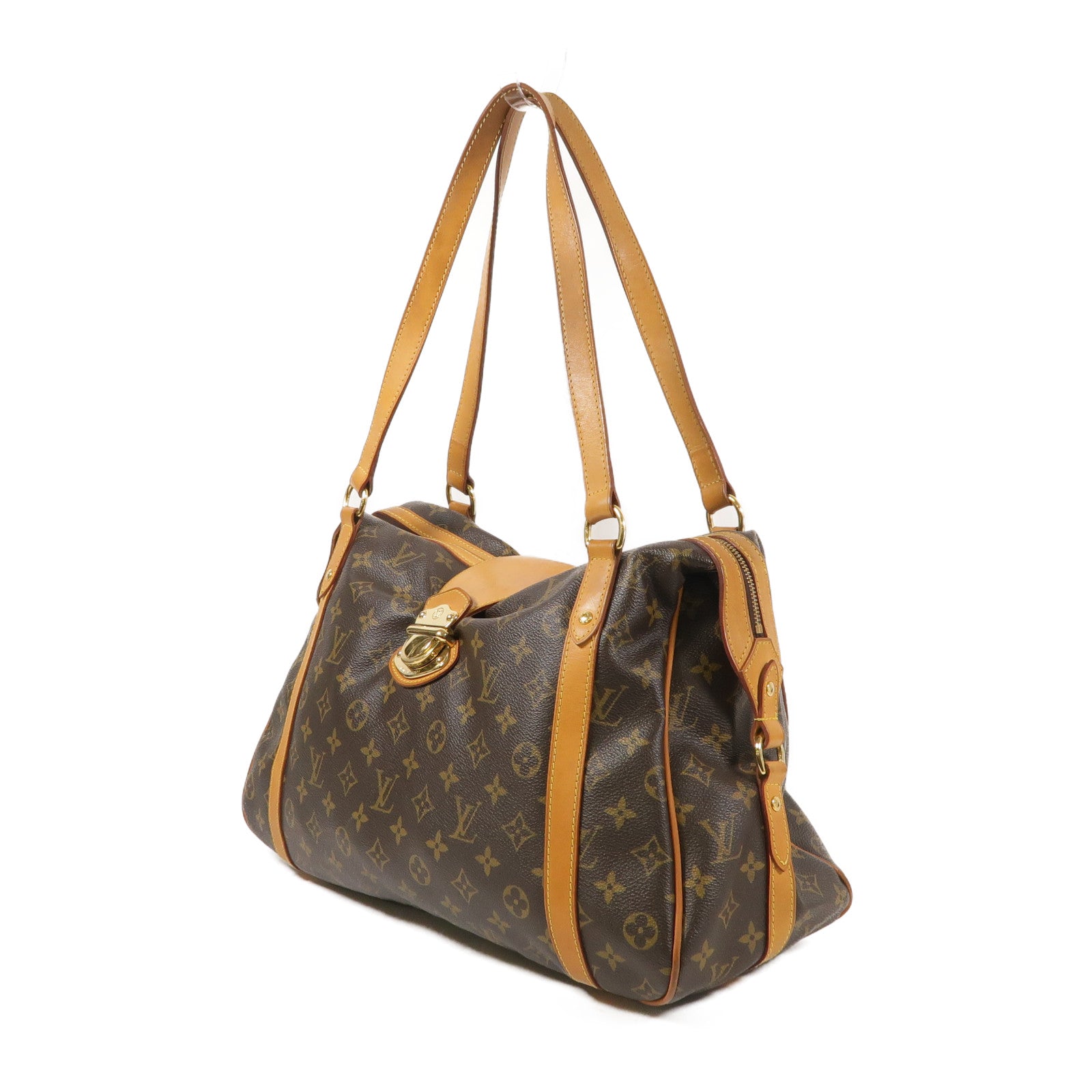 LOUIS VUITTON LV GHW Stresa GM Shoulder Bag M51188 Monogram Brown