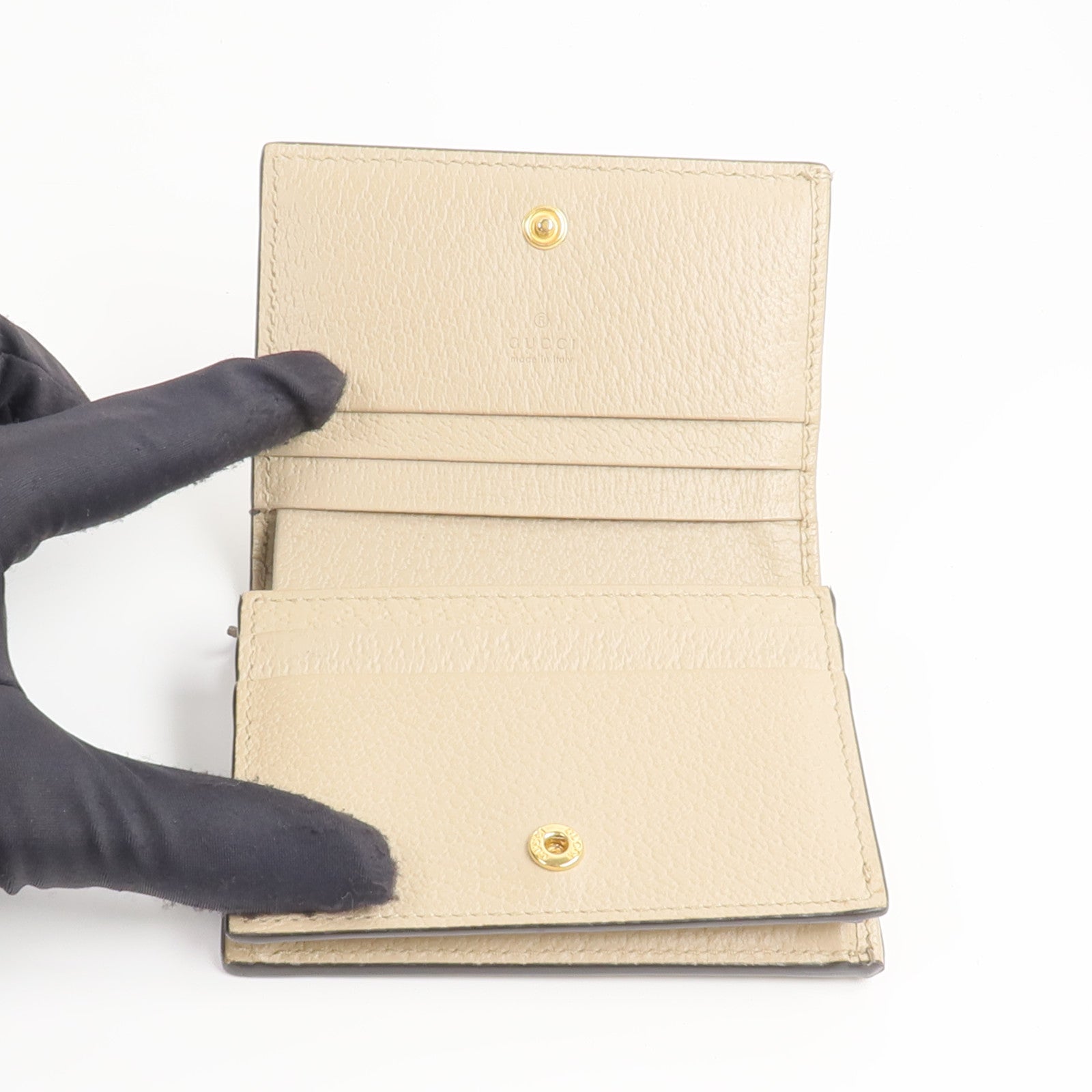 GUCCI 塗層帆布Ophidia GG Card Case Wallet錢包