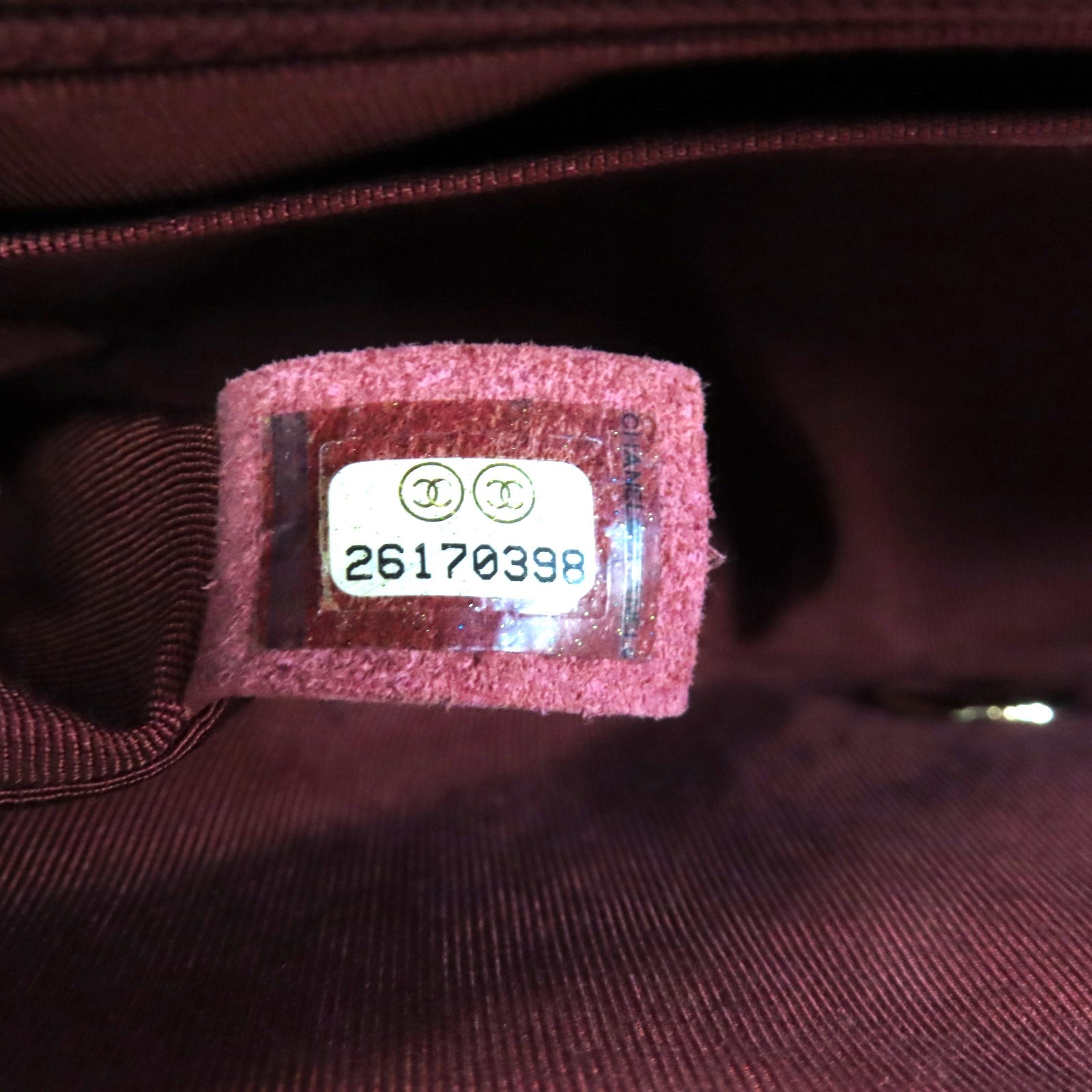 CHANEL 【激減優惠】斜紋牛皮皮革Chain Shoulder Bag金扣鏈帶肩背袋紅色