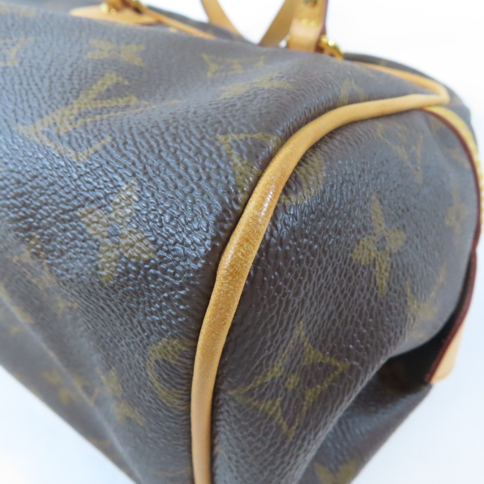 LOUIS VUITTON Monogram Montorgueil PM金扣肩背袋棕色