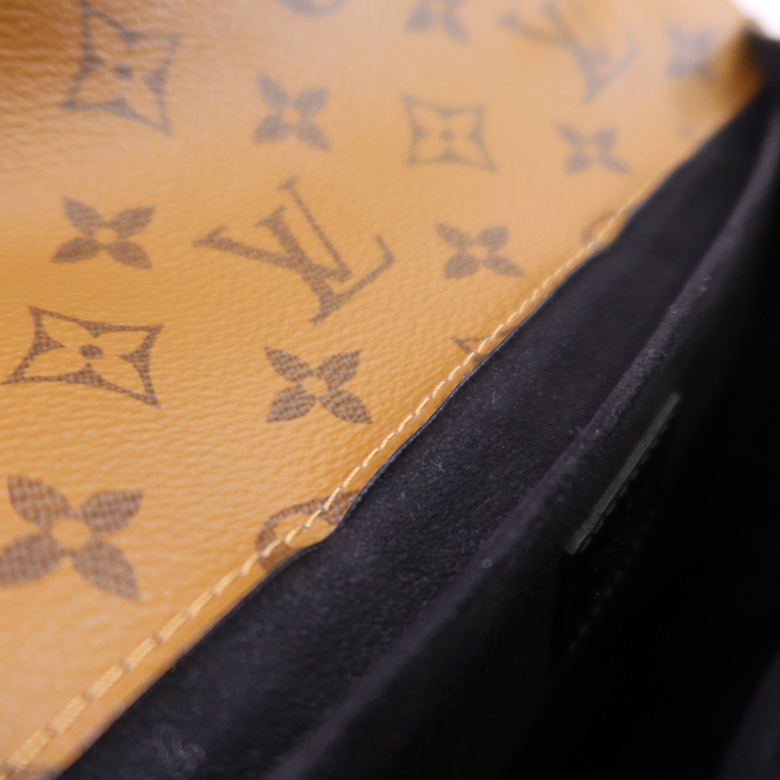 LOUIS VUITTON Monogram Reverse Pochette Metis金扣手挽肩背兩用袋
