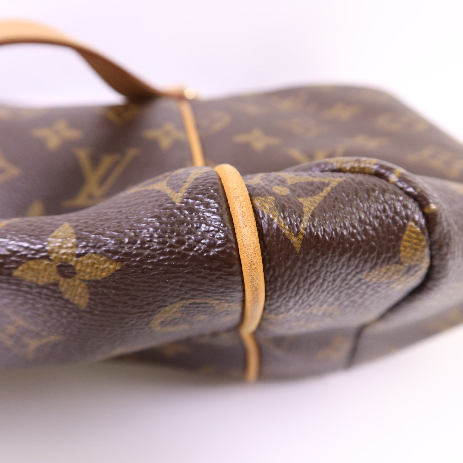 LOUIS VUITTON Monogram Totally MM金扣肩背袋棕色