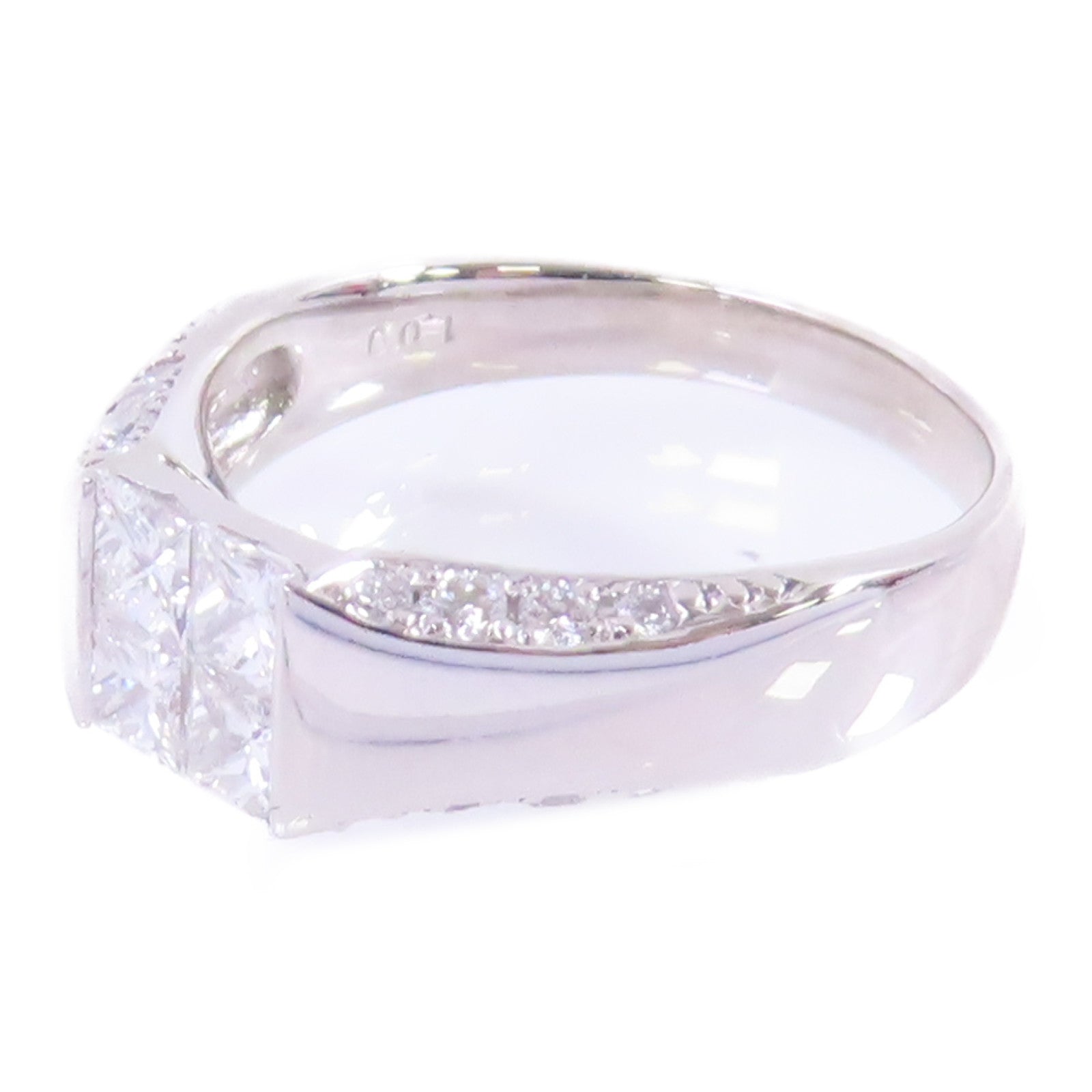 JEWELRY PT900鉑金/鑽石Diamond Ring戒指US#7.25