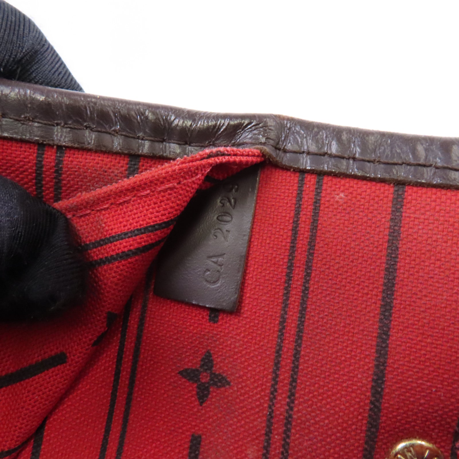 LOUIS VUITTON 【激減優惠】Damier Neverfull MM金扣手挽袋啡色