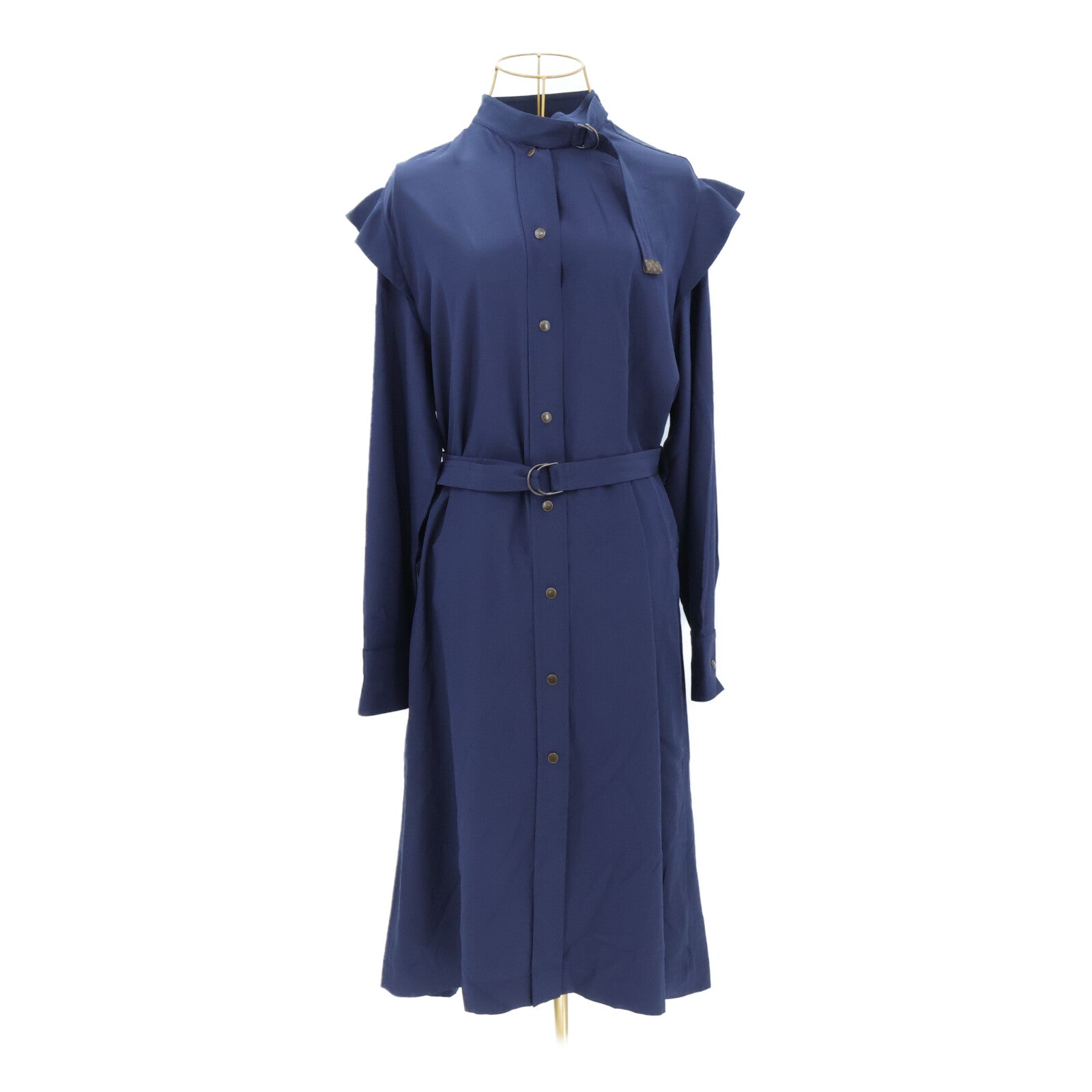 LOUIS VUITTON Long-Sleeved Epaulet Shirt連身裙