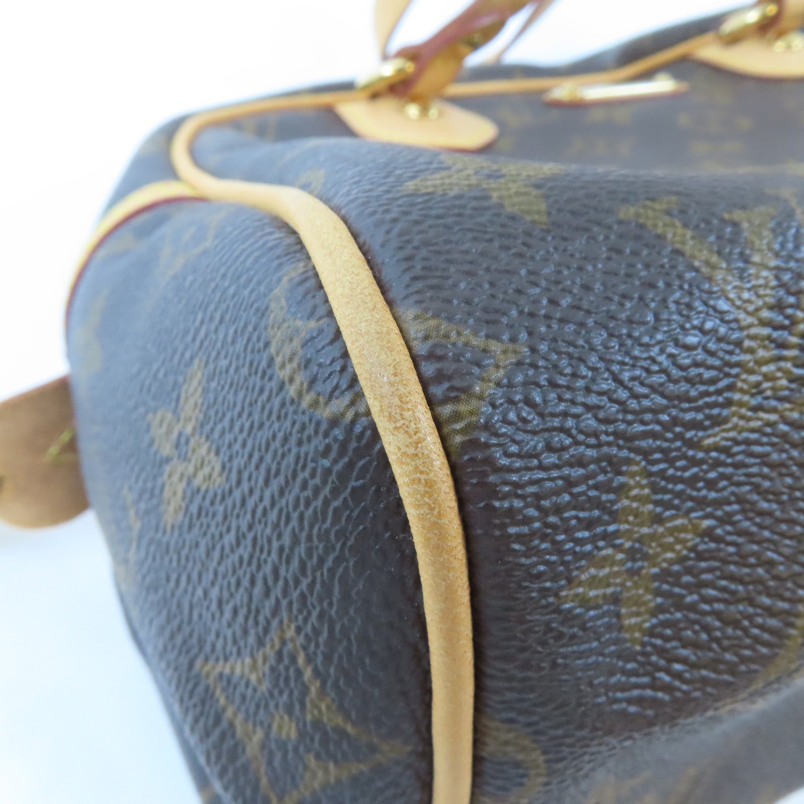 LOUIS VUITTON Monogram Montorgueil PM金扣肩背袋棕色