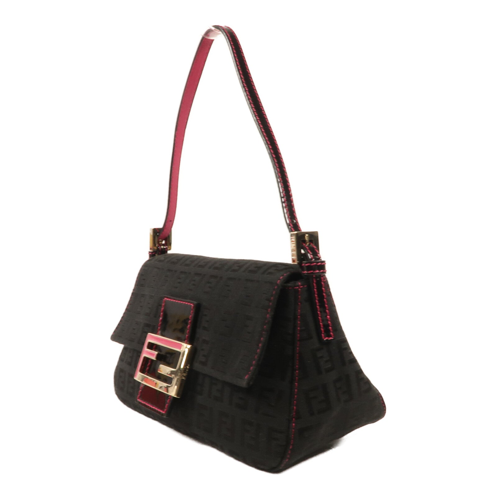 FENDI 帆布Hand Bag金扣手挽袋