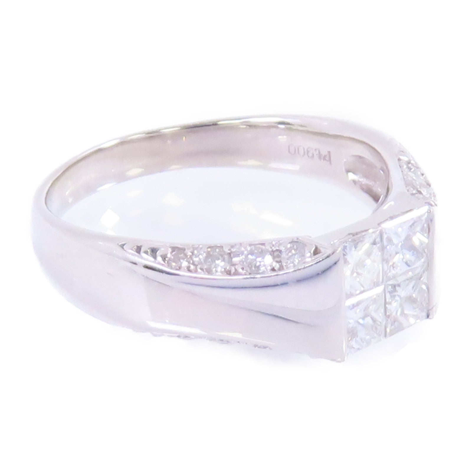 JEWELRY PT900鉑金/鑽石Diamond Ring戒指US#7.25