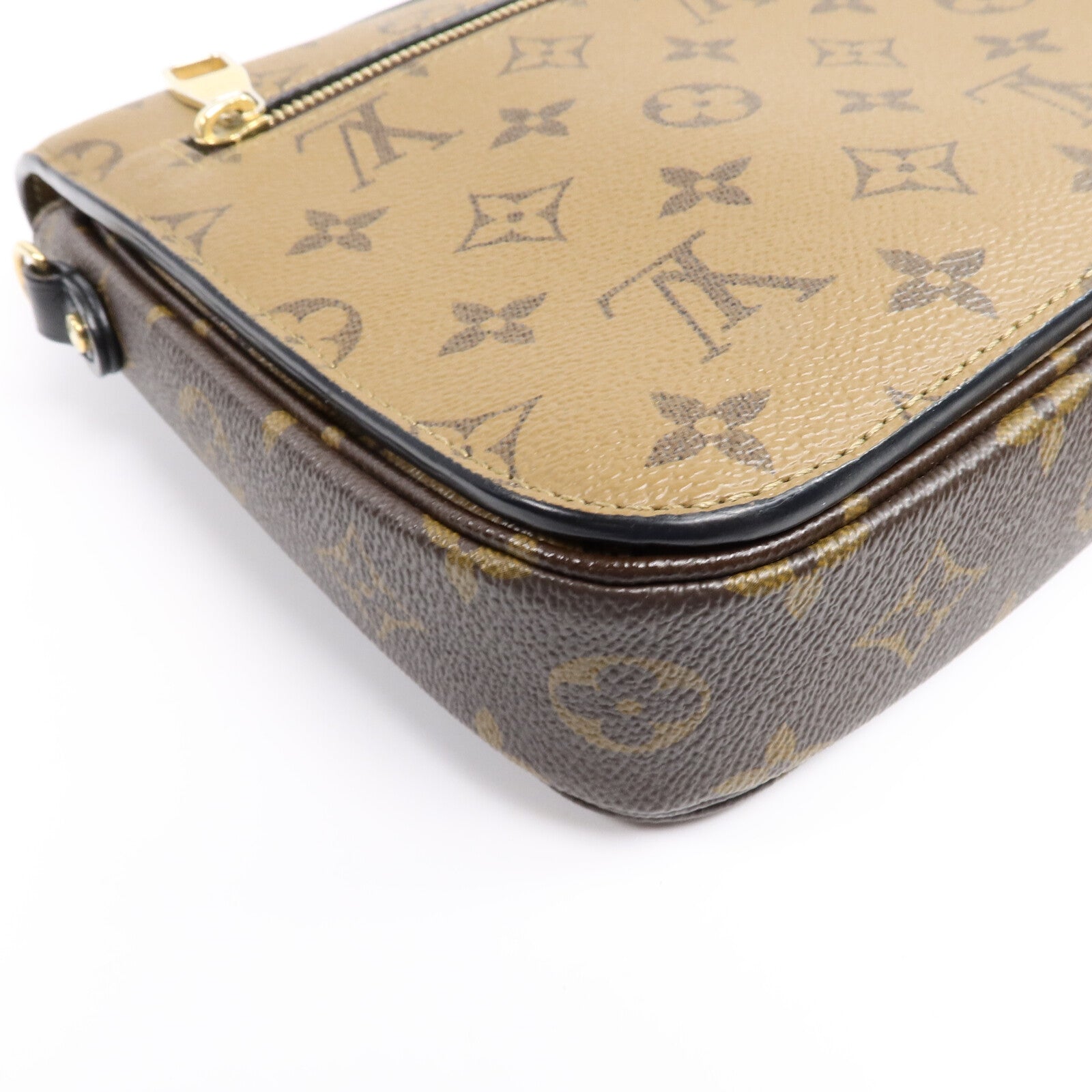 LOUIS VUITTON Monogram Reverse Pochette Metis手挽肩背兩用袋