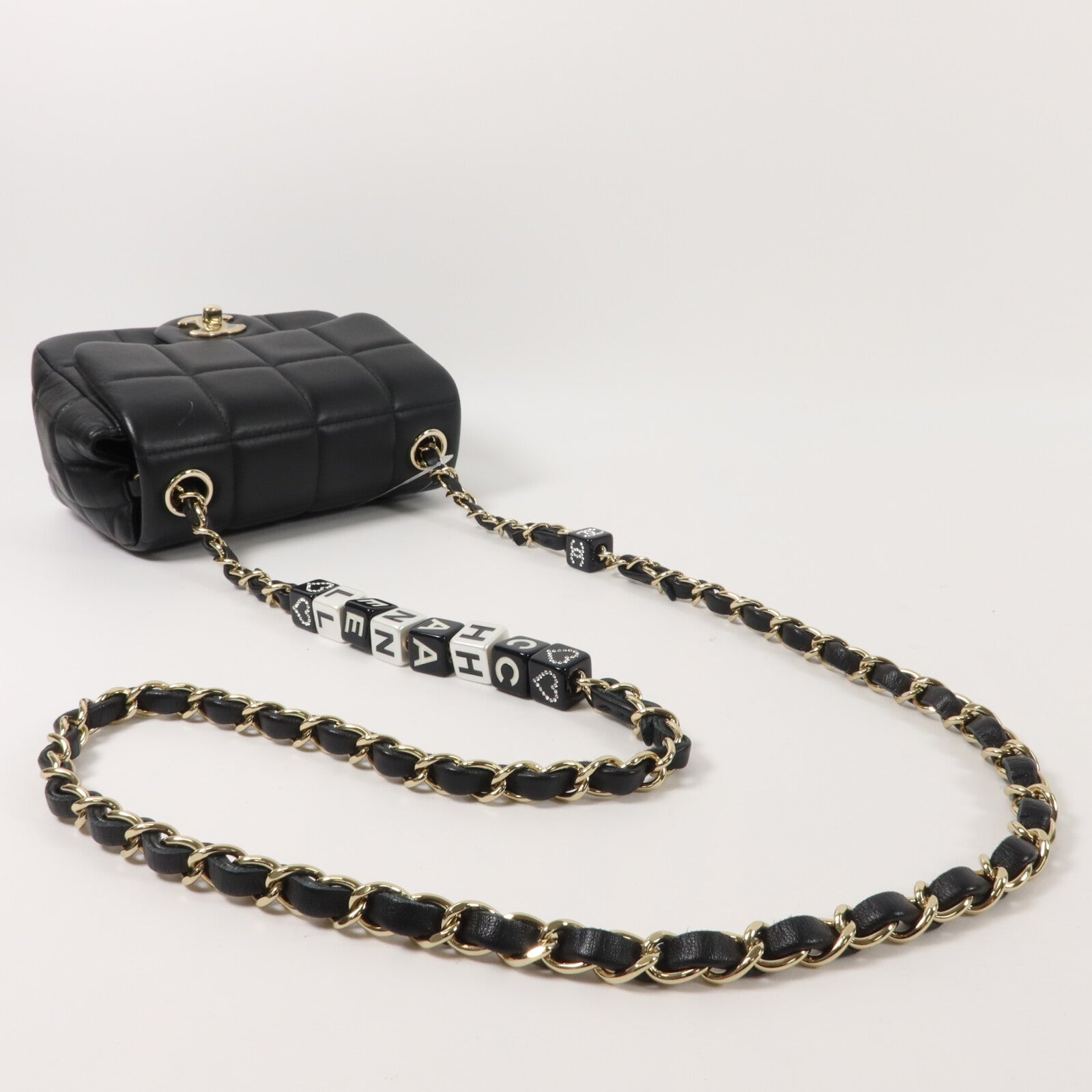 CHANEL 牛皮皮革Chain Shoulder鏈帶肩背袋