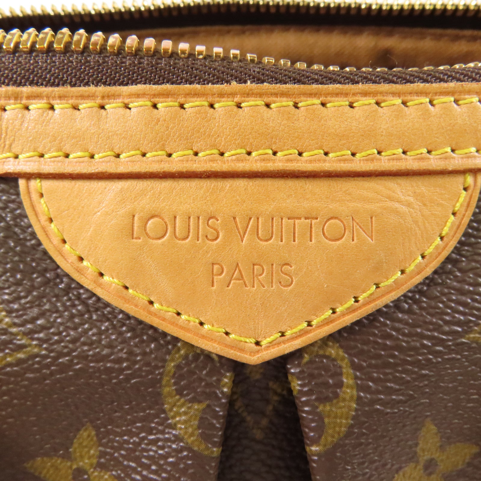 LOUIS VUITTON Monogram Palermo PM金扣手挽肩背兩用袋棕色