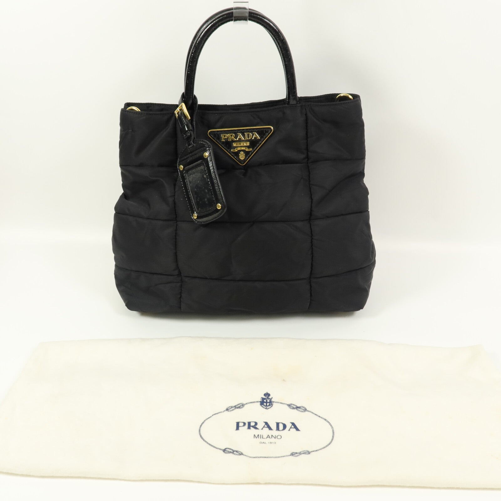PRADA 尼龍Crispy Nylon Handbag手挽肩背兩用袋