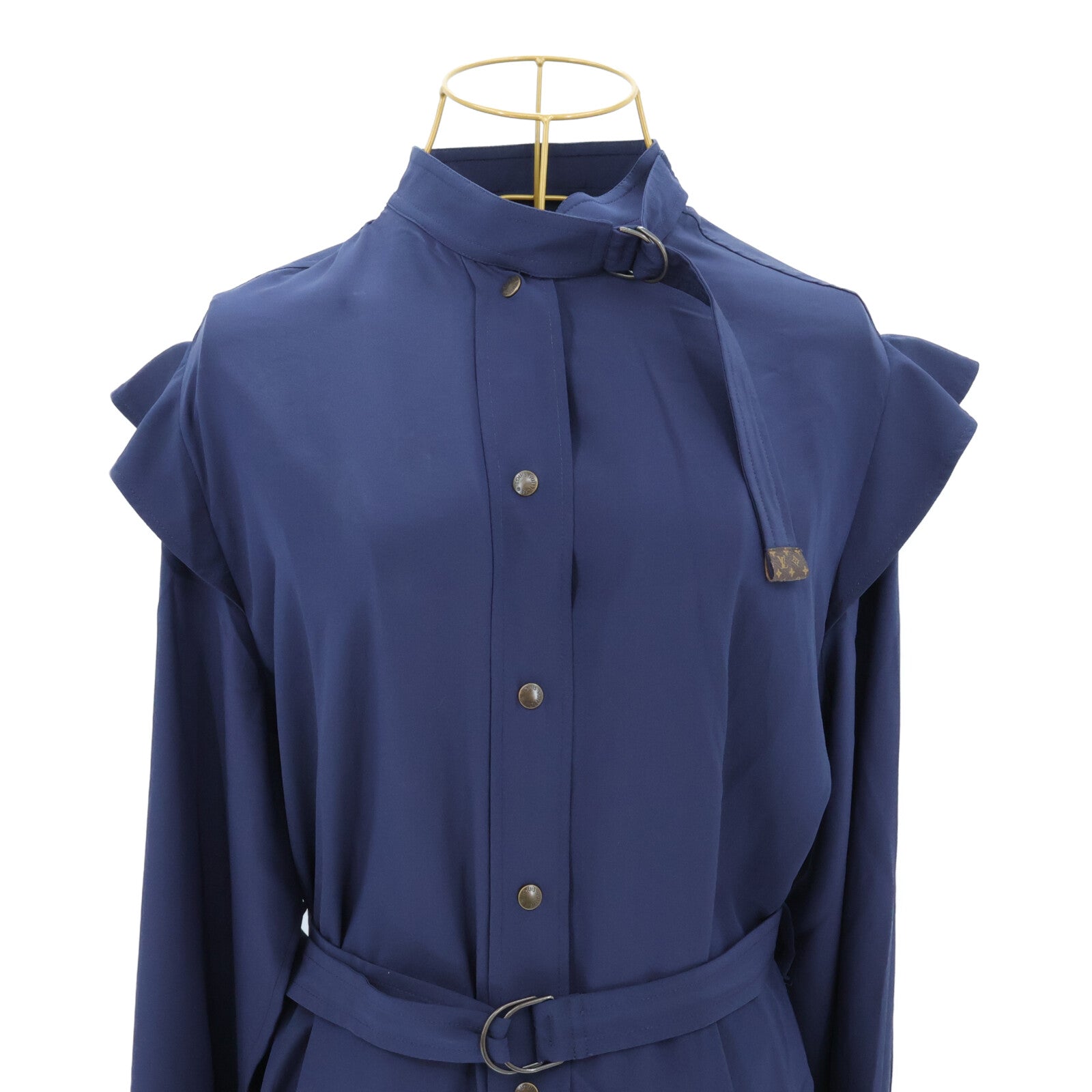 LOUIS VUITTON Long-Sleeved Epaulet Shirt連身裙