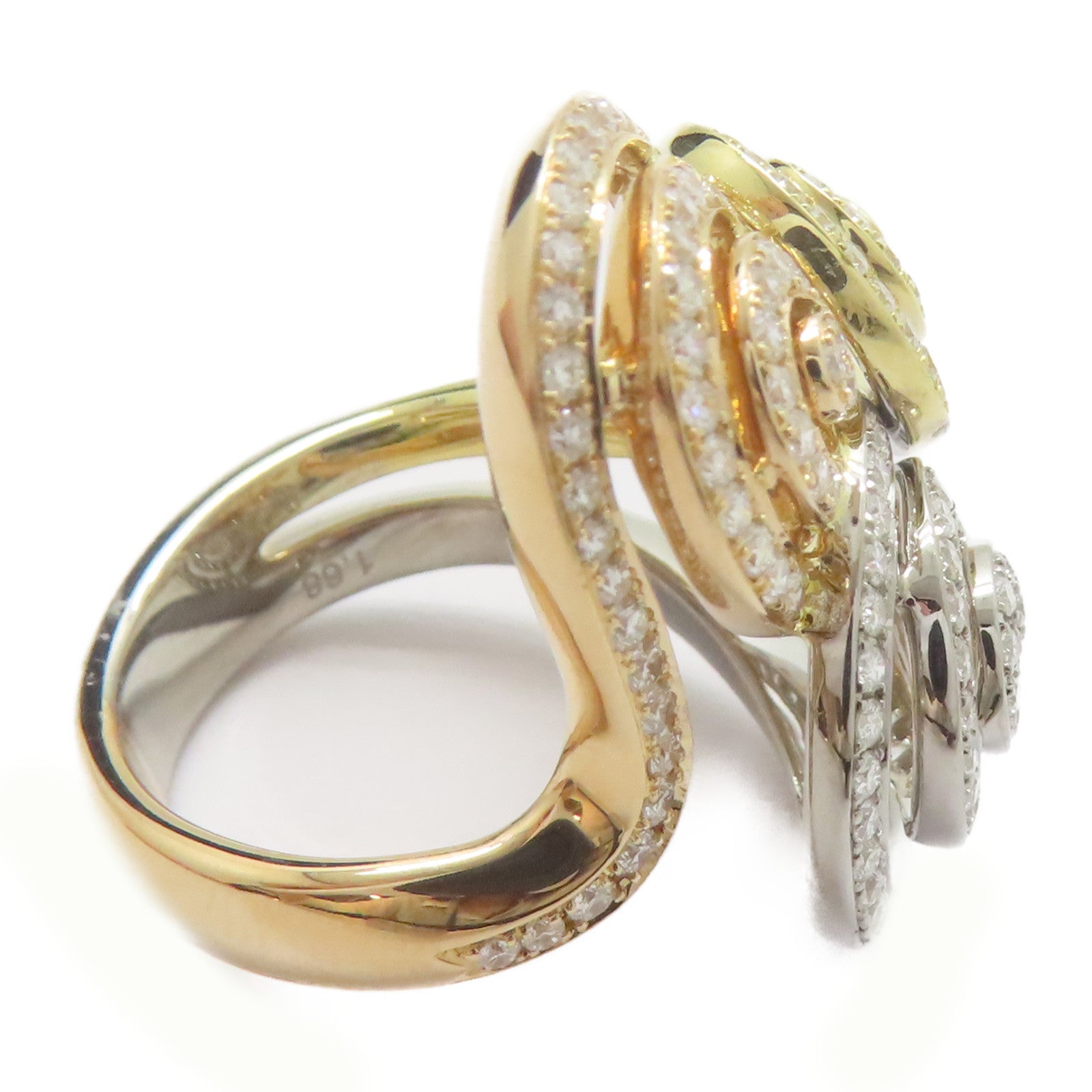 JEWELRY 18K玫瑰金/白金/黃金Diamond Ring 1.68ct鑽石戒指US#7.25