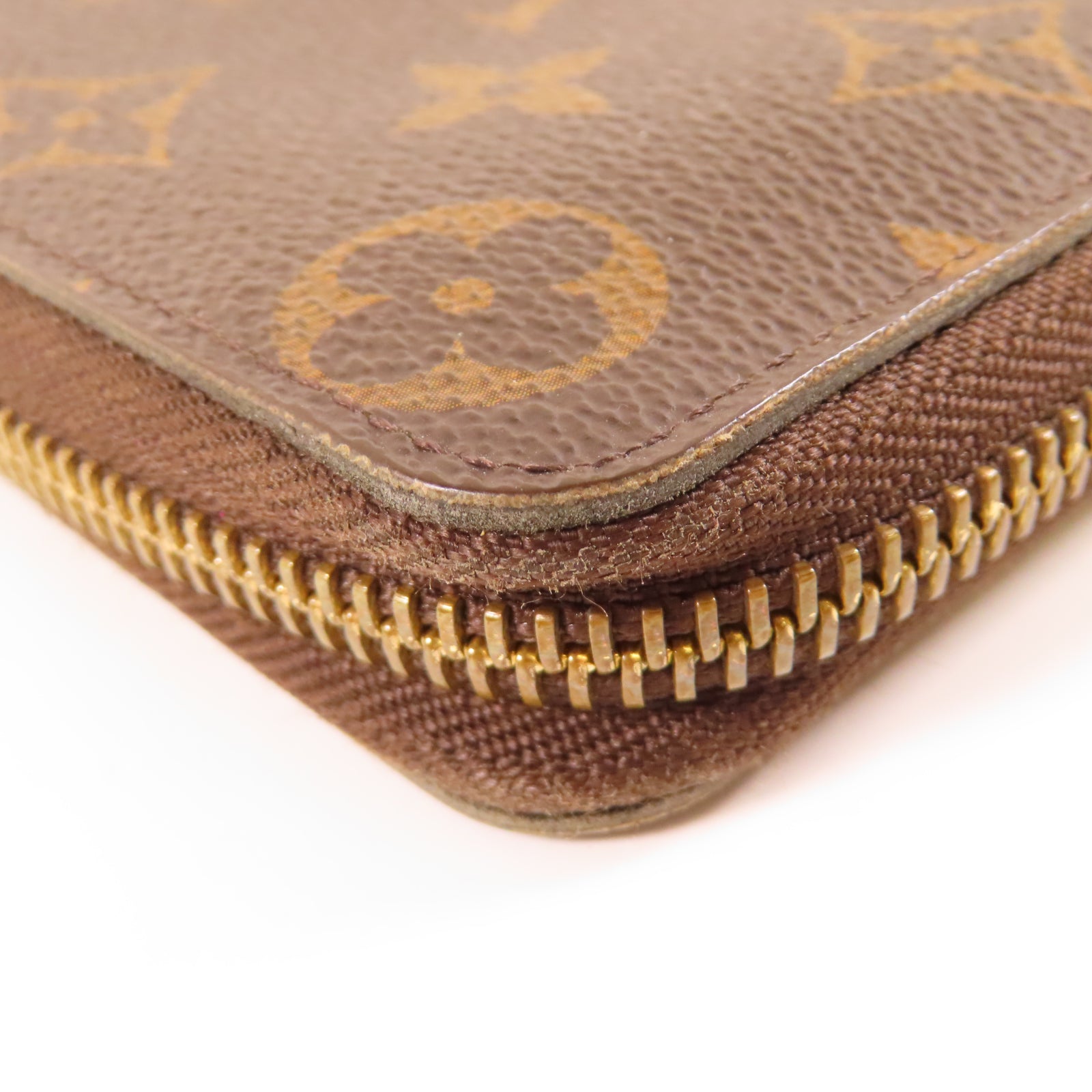 LOUIS VUITTON Monogram Clemence Long Wallet金扣長錢包棕色/紅色