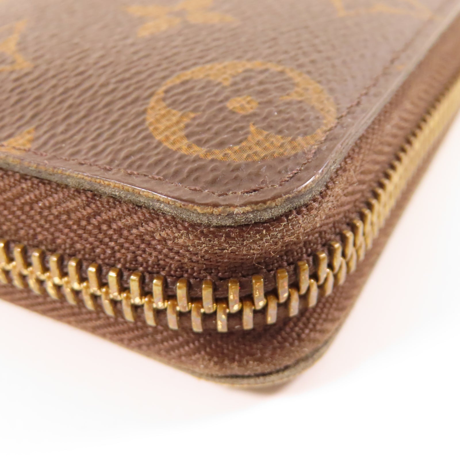 LOUIS VUITTON Monogram Clemence Long Wallet金扣長錢包棕色/紅色