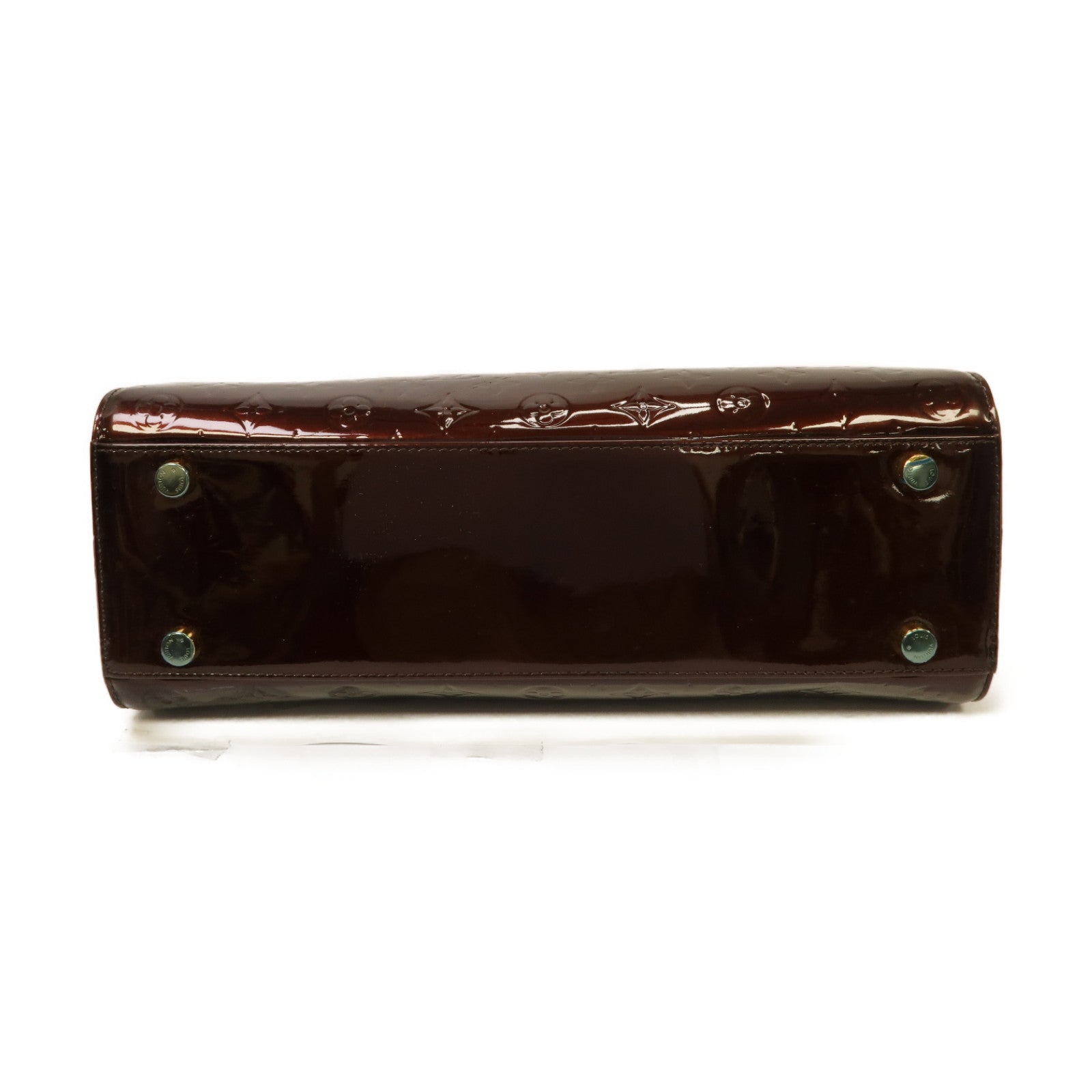 LOUIS VUITTON 【激減優惠】Vernis Brea GM金扣手挽肩背兩用袋酒紅色