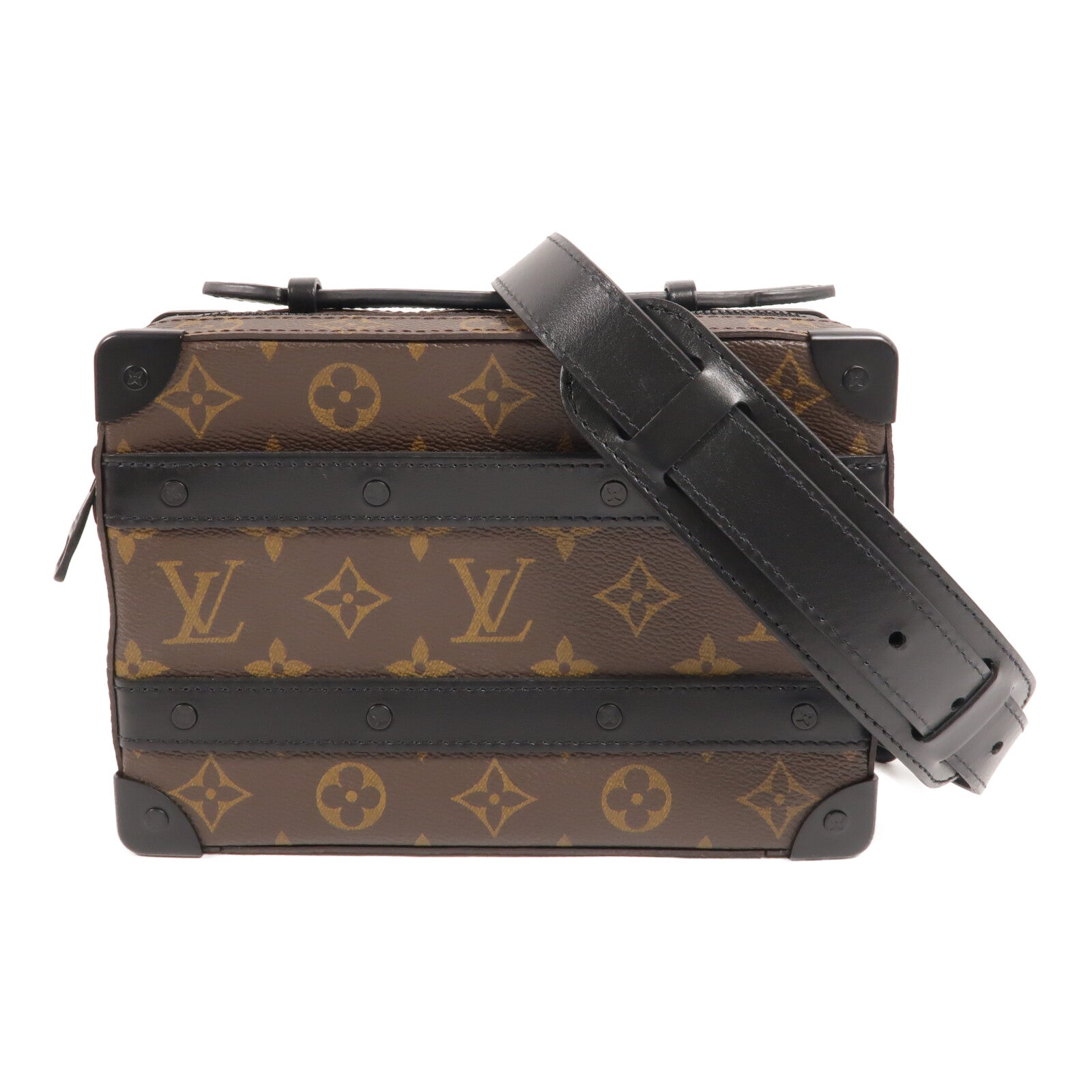 LOUIS VUITTON Monogram Macassar Handle Soft Truck手挽肩背兩用袋